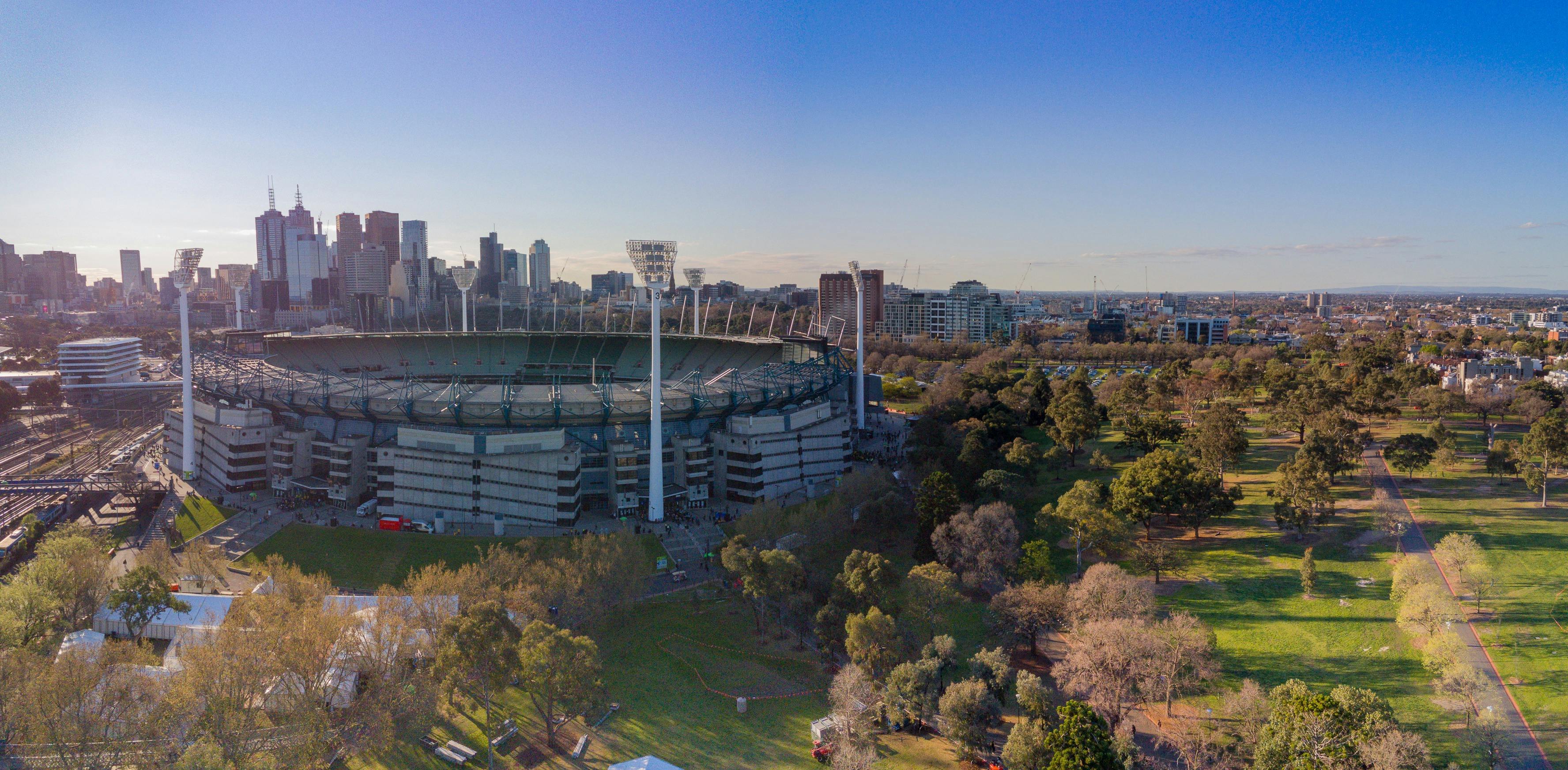 Aerial view of MCG
