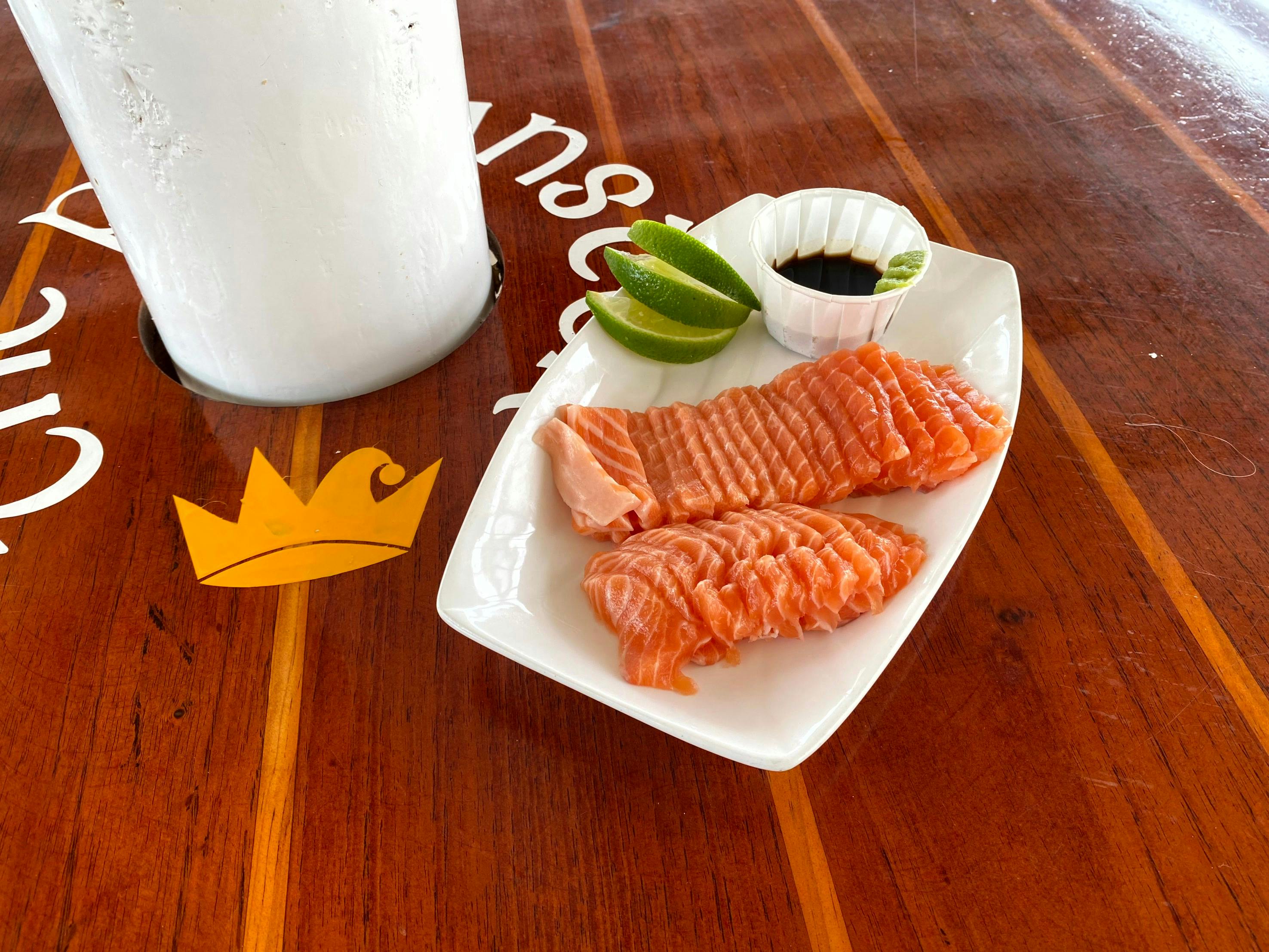 Fresh sashimi salmon