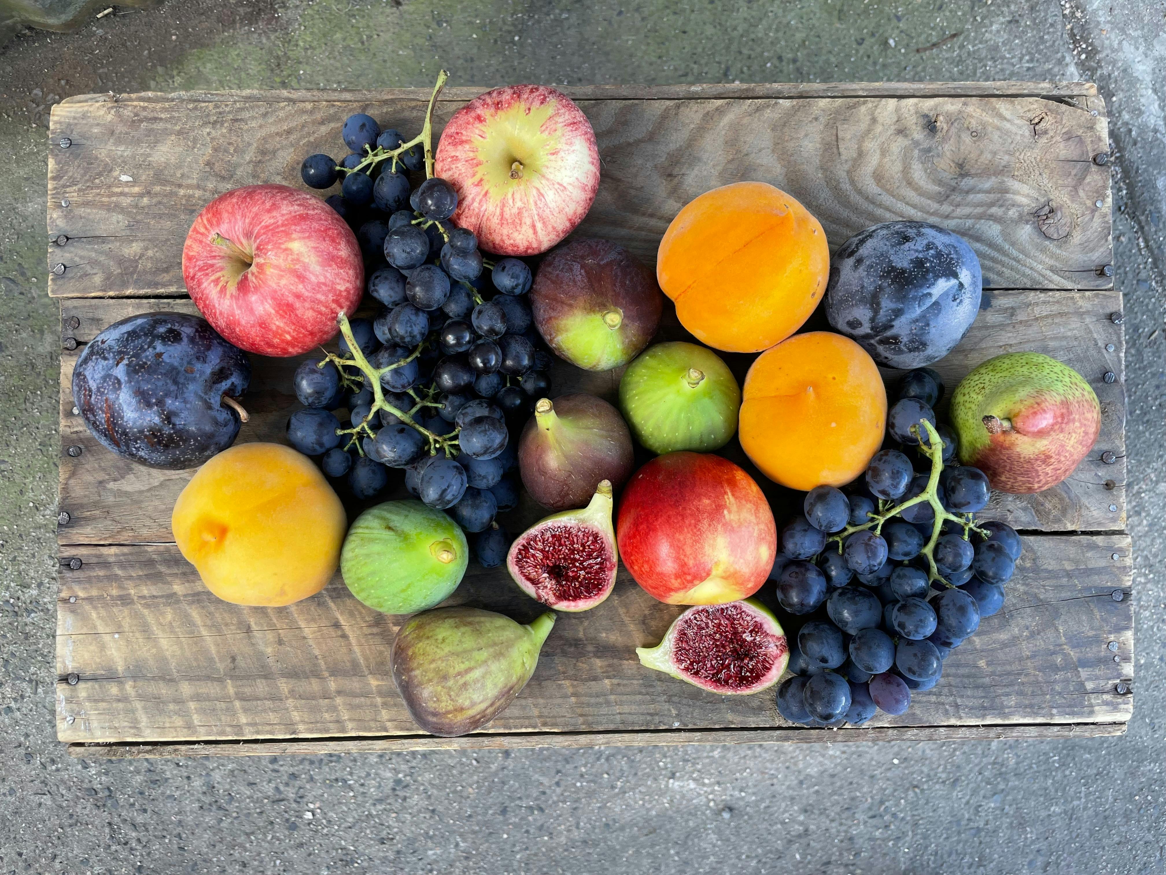 The variety of fruit grown by Hillside Orchard and available for sale in the shop when in season