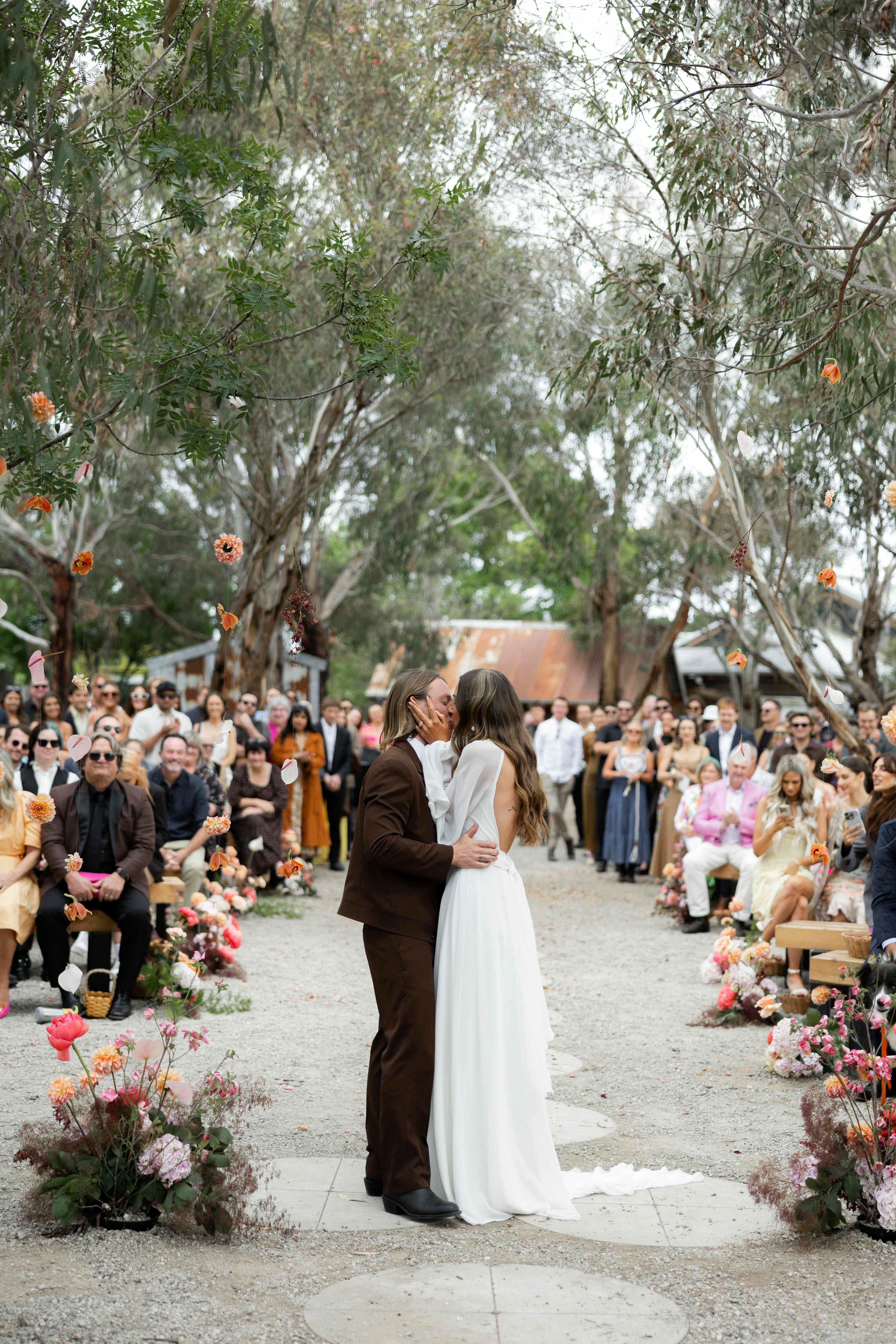 Weddings in the outdoor chapel  at Oneday Estate Winery