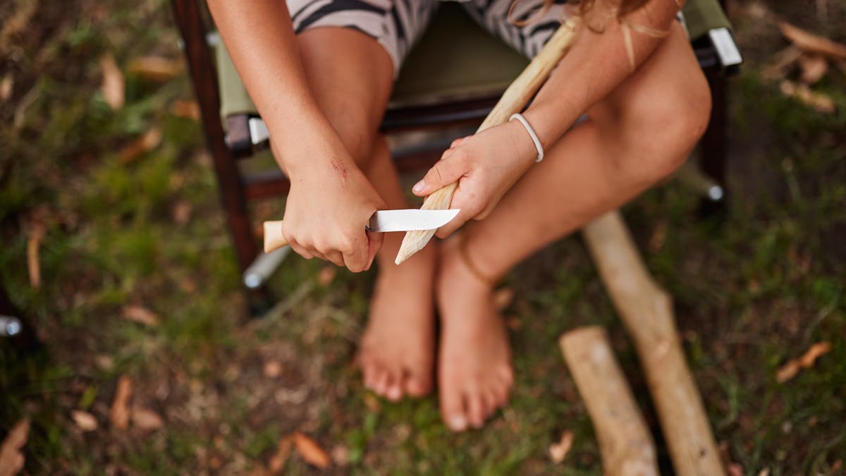 Bushcraft and stick whittling