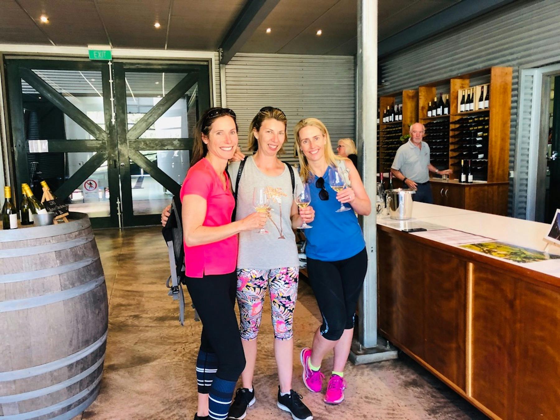 enjoying wine tasting at stonier winery