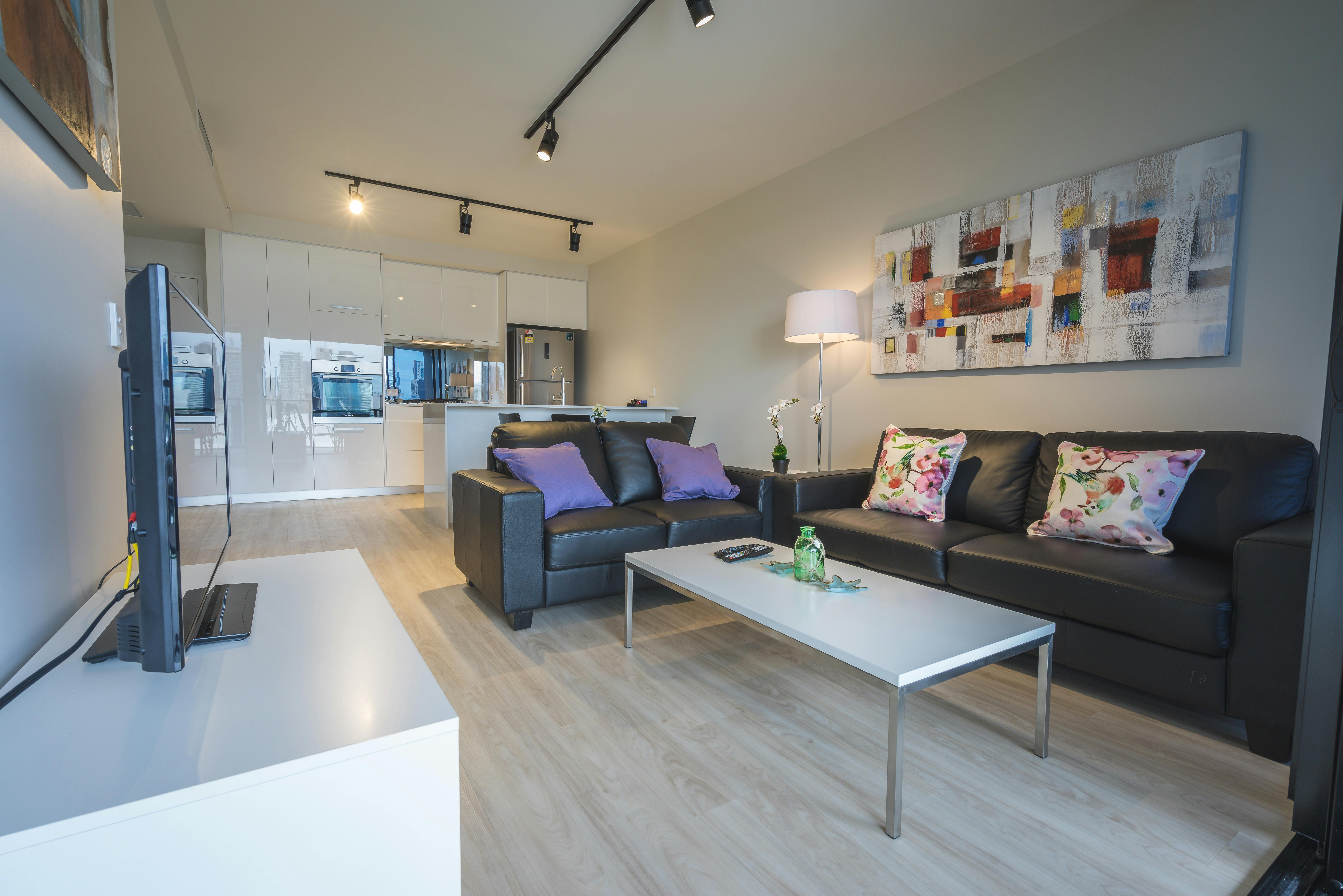 1 Bedroom Deluxe City View Apartment - Living Area