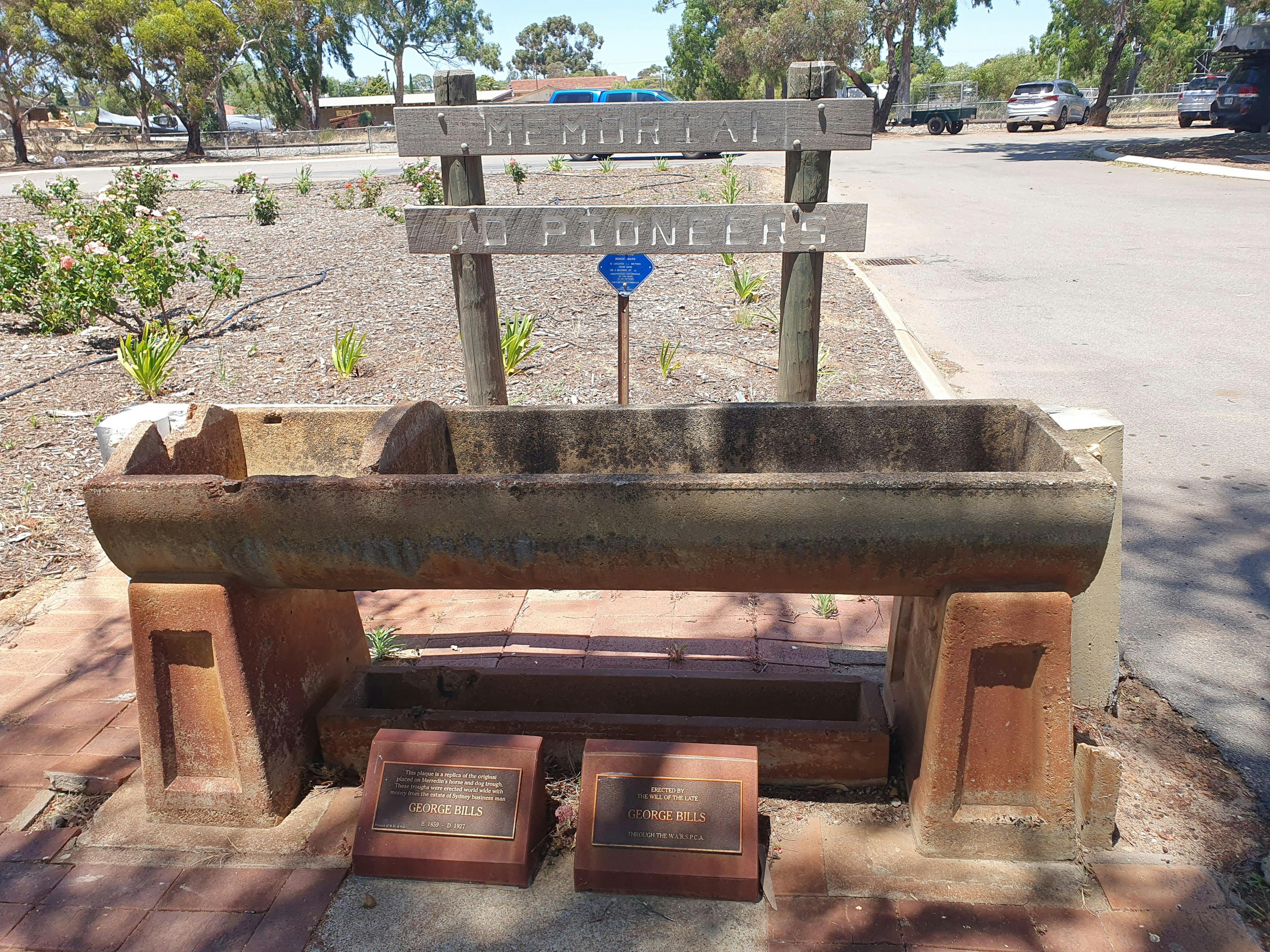 Hitching Rail and Horse Watering Trough