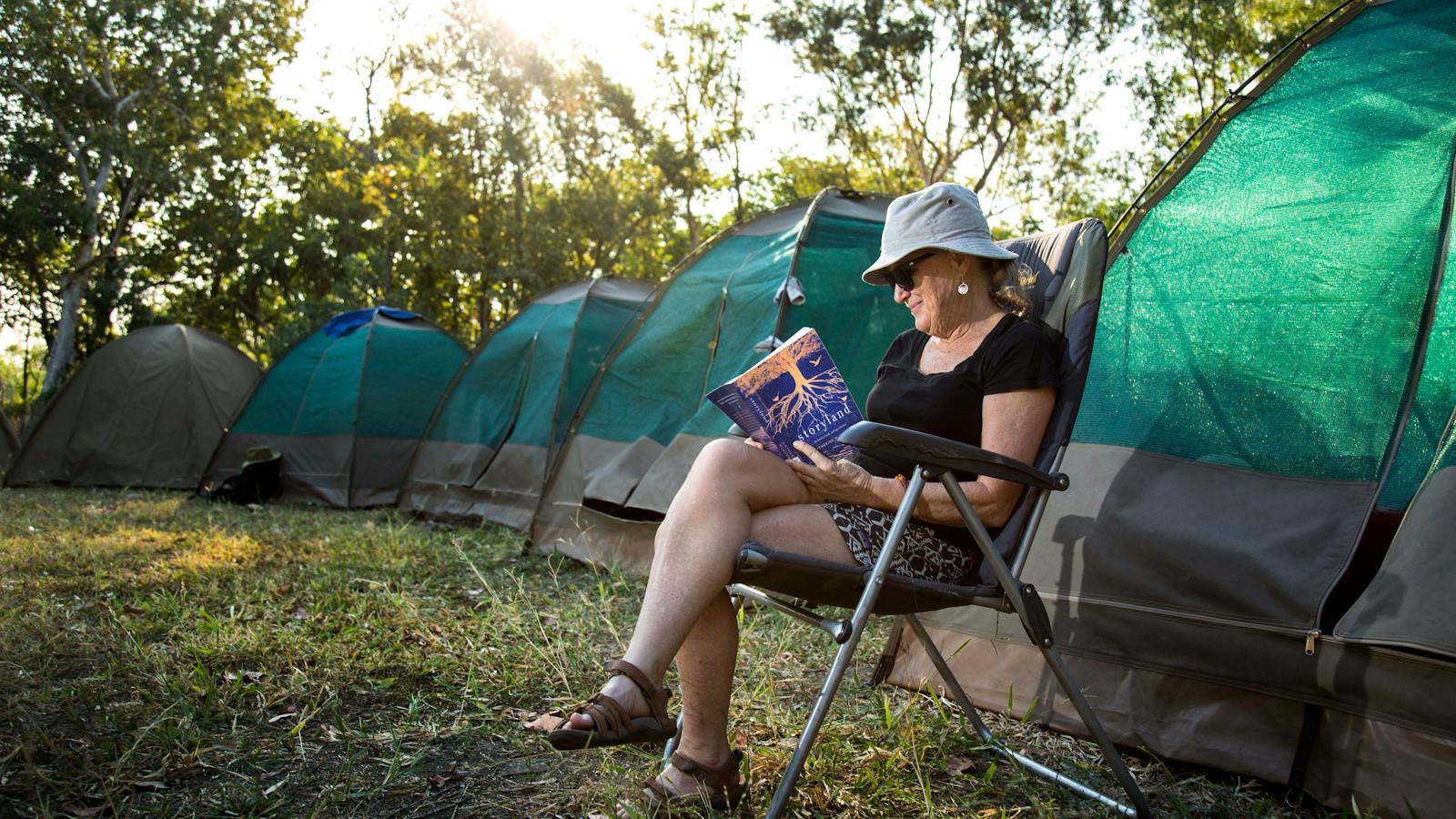Relax by the campsites each evening