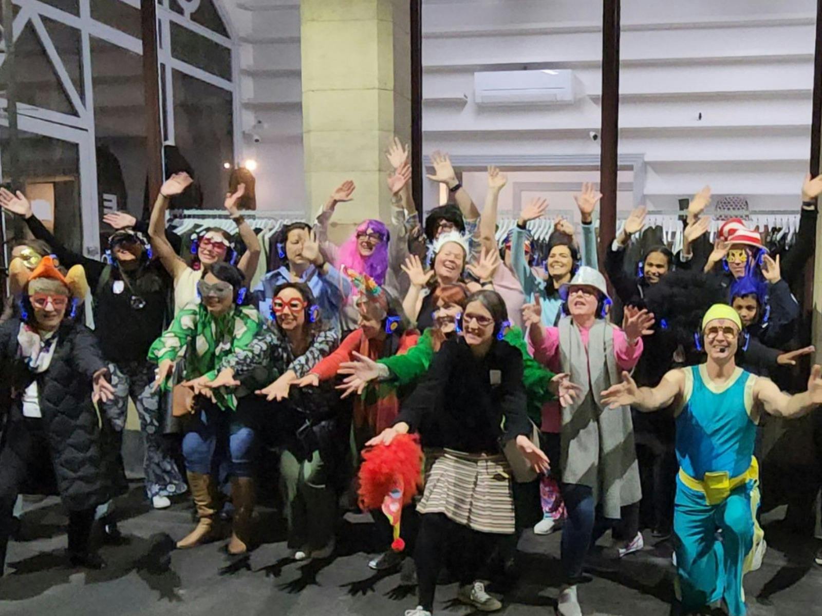 80s theme Silent Disco Walking Tour