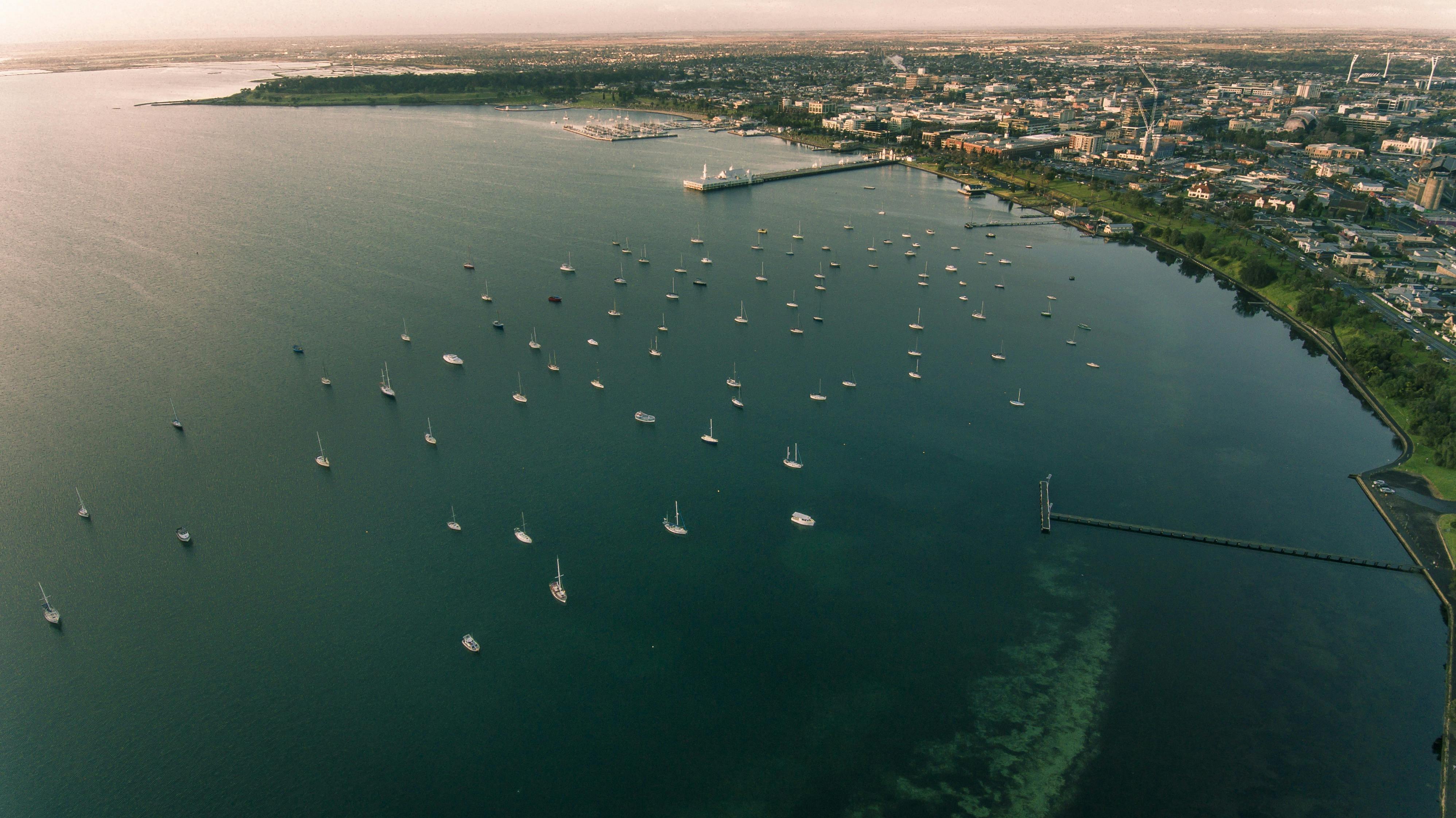 Geelong city from the sky
