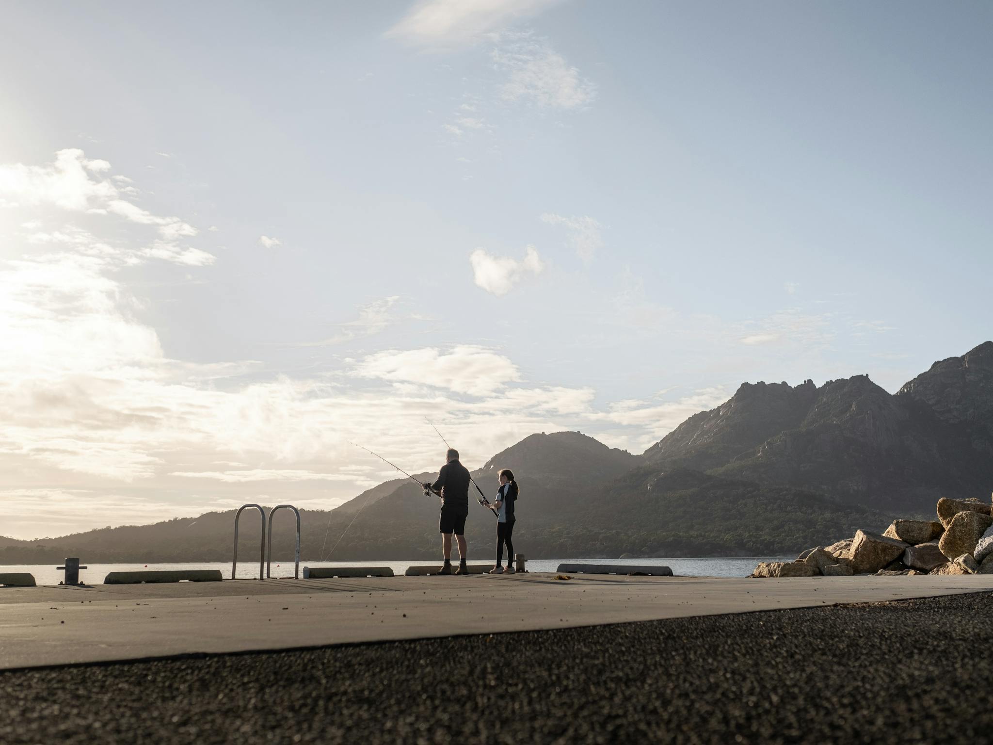 Fishing from shore - The Jetty, Esplanade