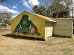 Mural of Clyde the Murray Cod