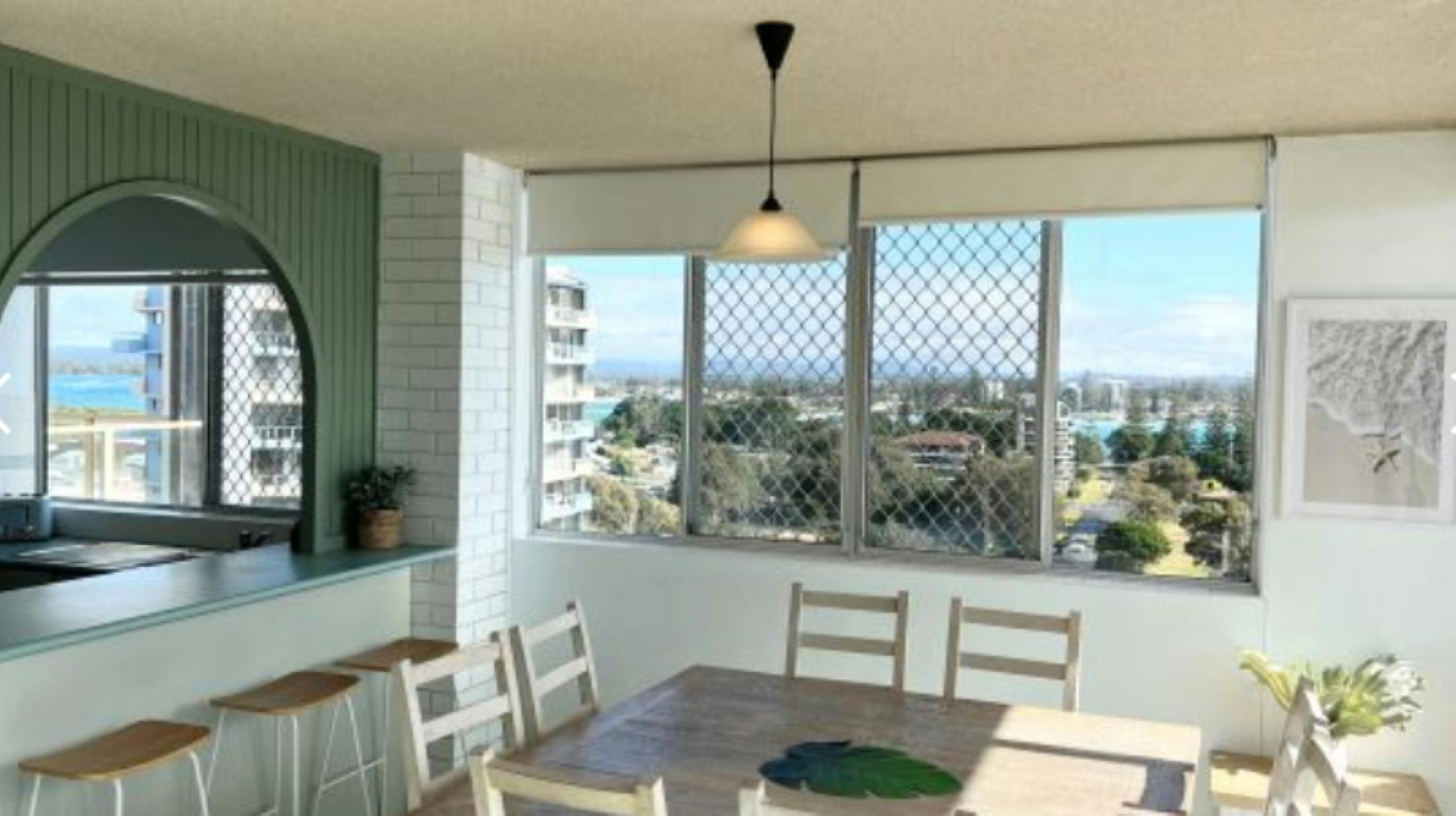 Dining room with 8 seater setting