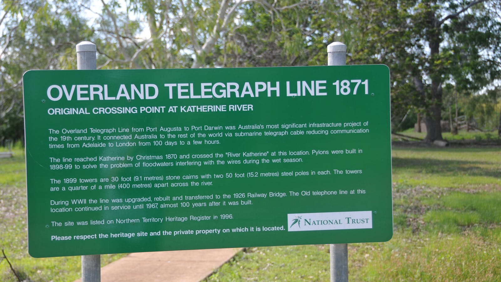 Katherine Overland Telegraph Pylons