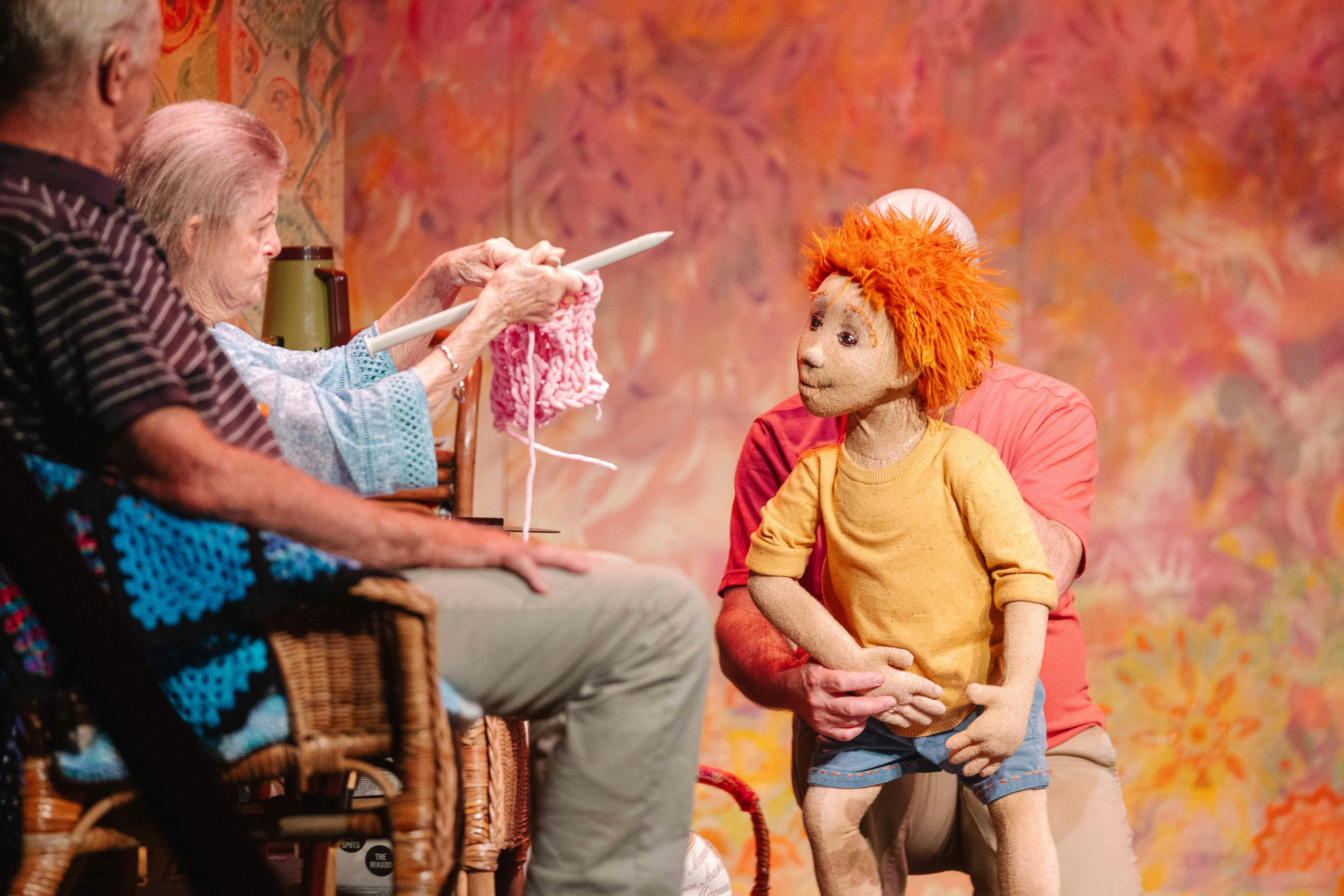 Wilfrid Gordon McDonald Partridge learning about knitting