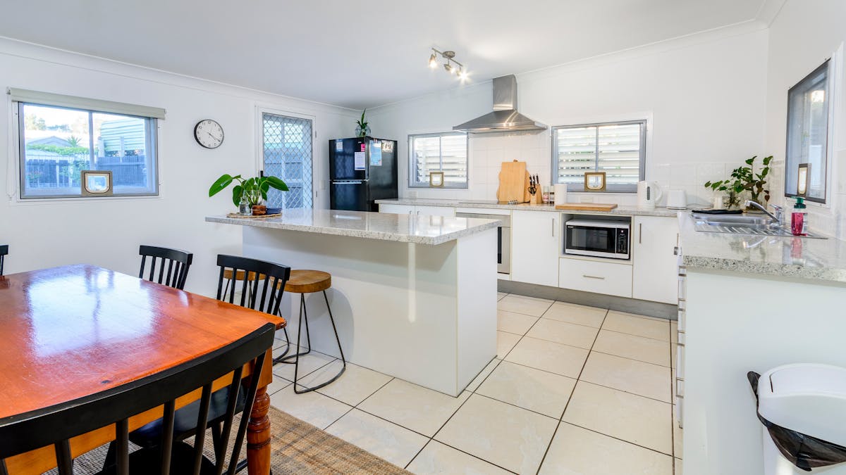 Kitchen and dining area