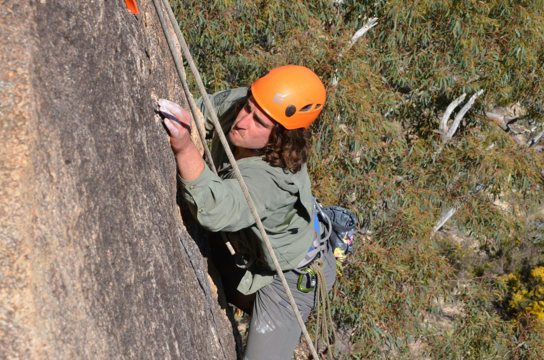 Rock climbing with Outward Bound