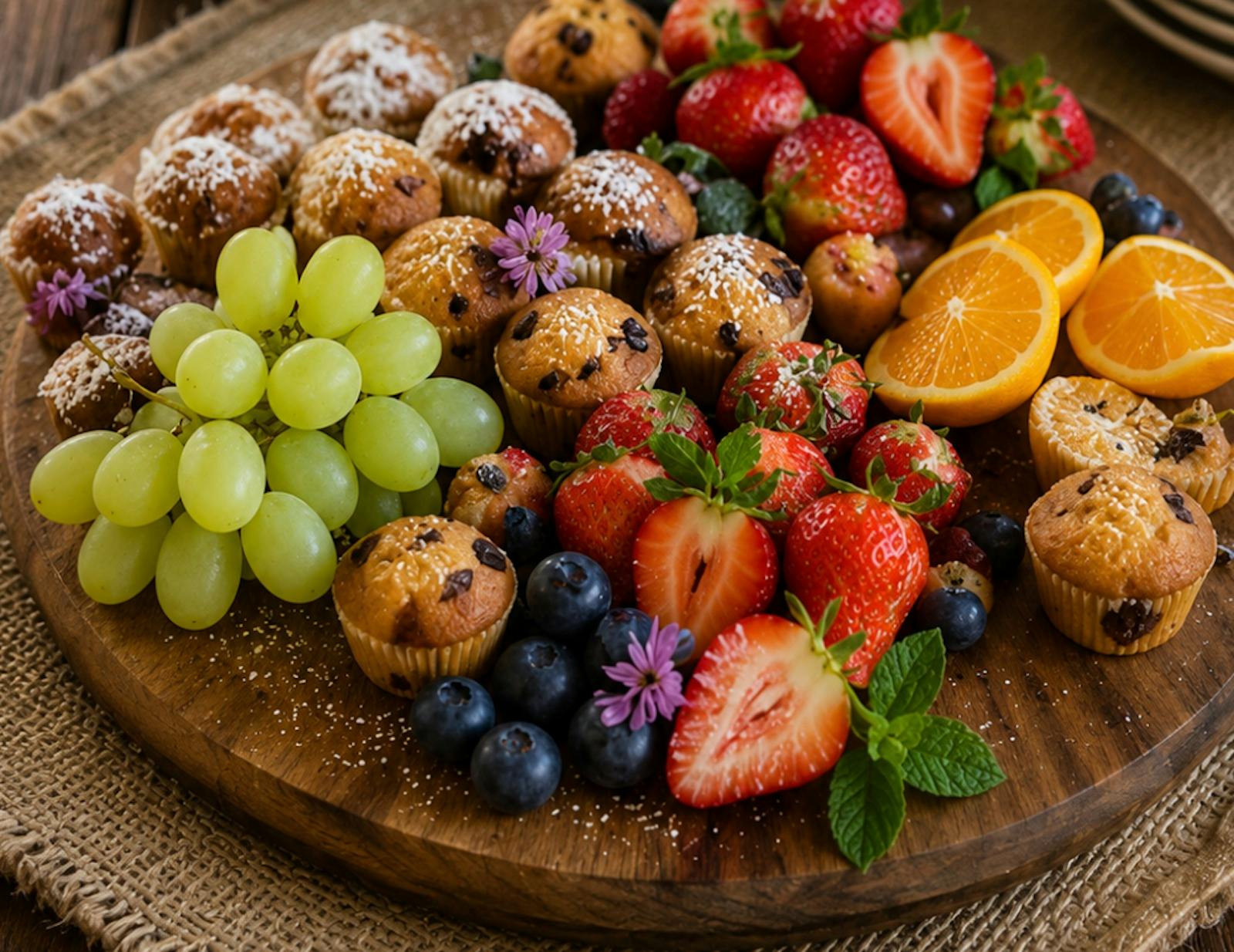 Seasonal fruit platter