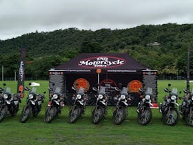 The Fnq Motorcycle fleet set and ready to go on an adventure