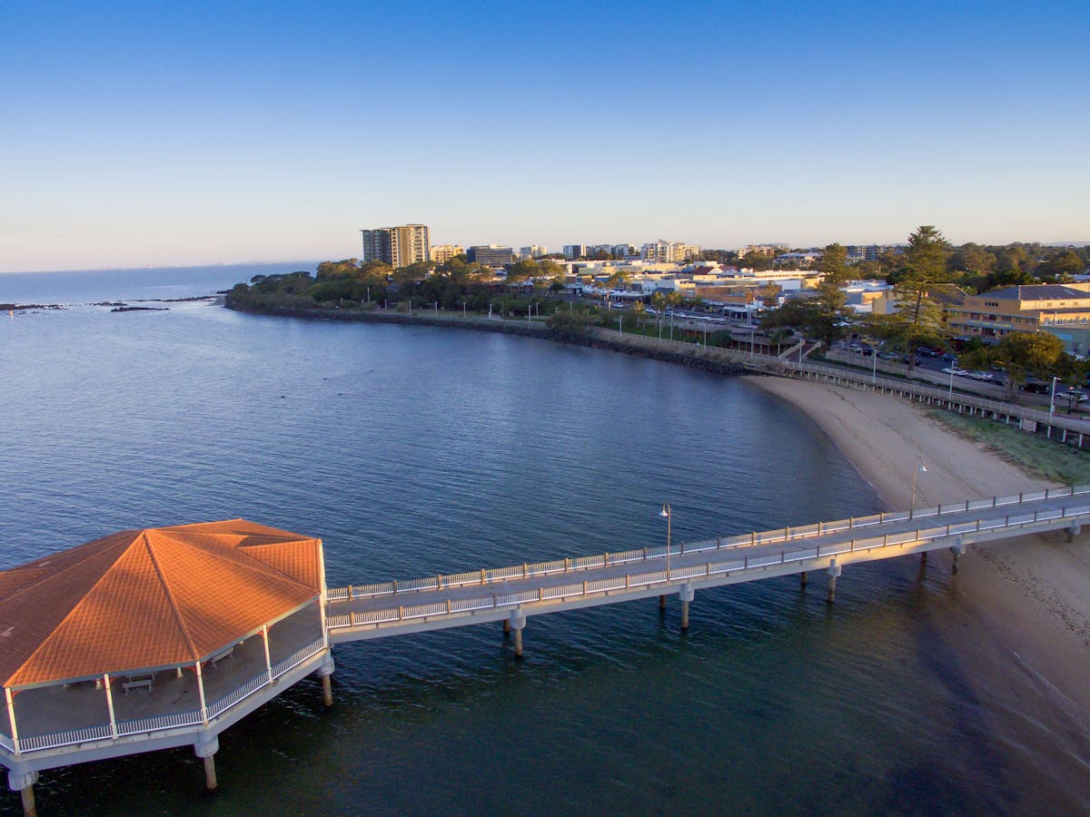Redcliffe Jetty aerial