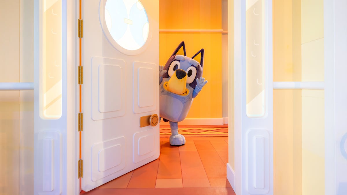 Bluey welcomes you to Bluey's World