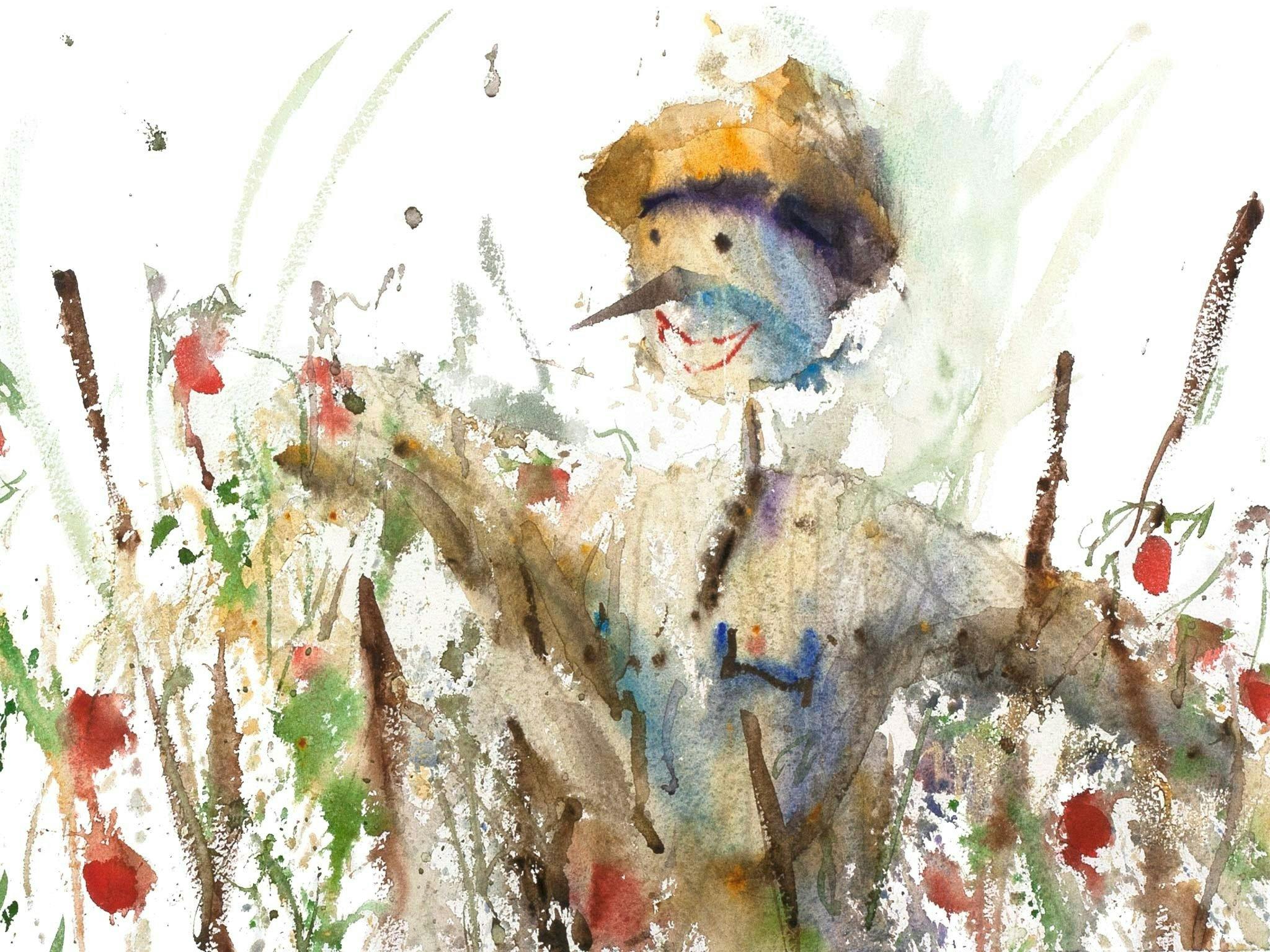 Painting of scarecrow