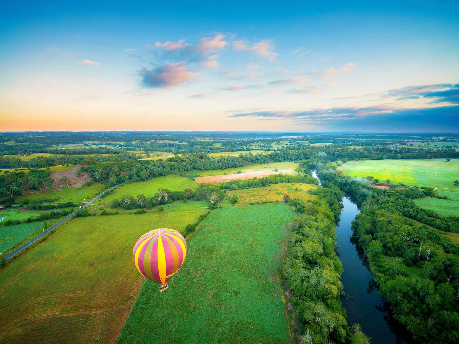 Balloon Flight over  Camden
