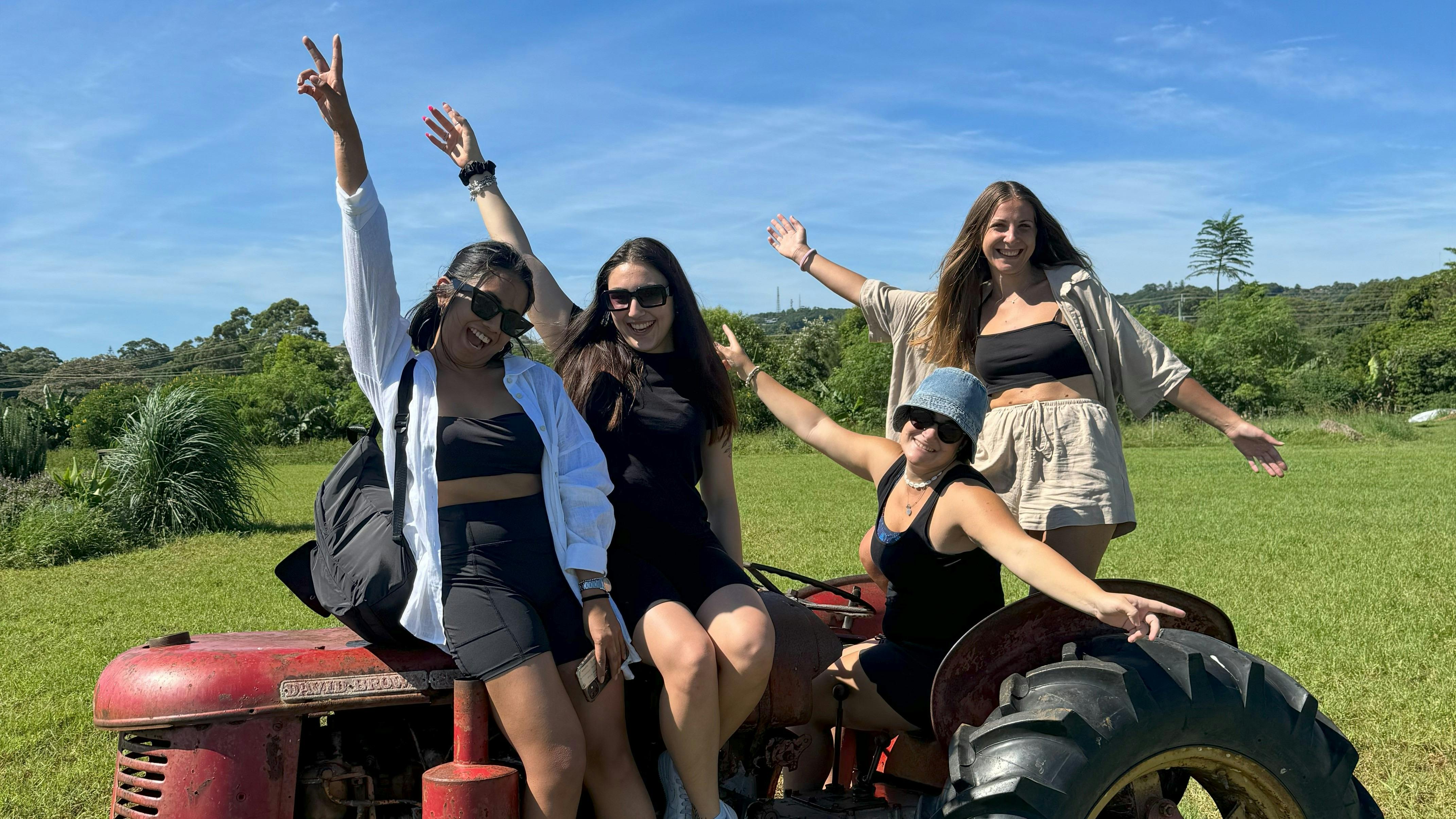 Paradise Tours group at The Farm