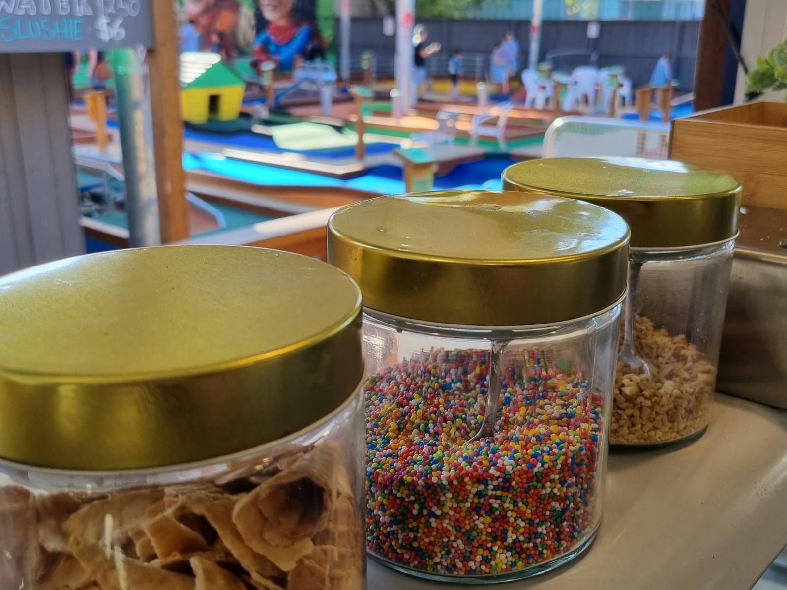 Mansfield Mini Golf, Coffee and Donuts