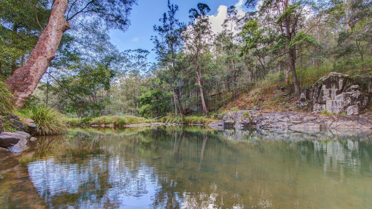 Stoney Creek swimming hole Woodford Moreton Bay Region