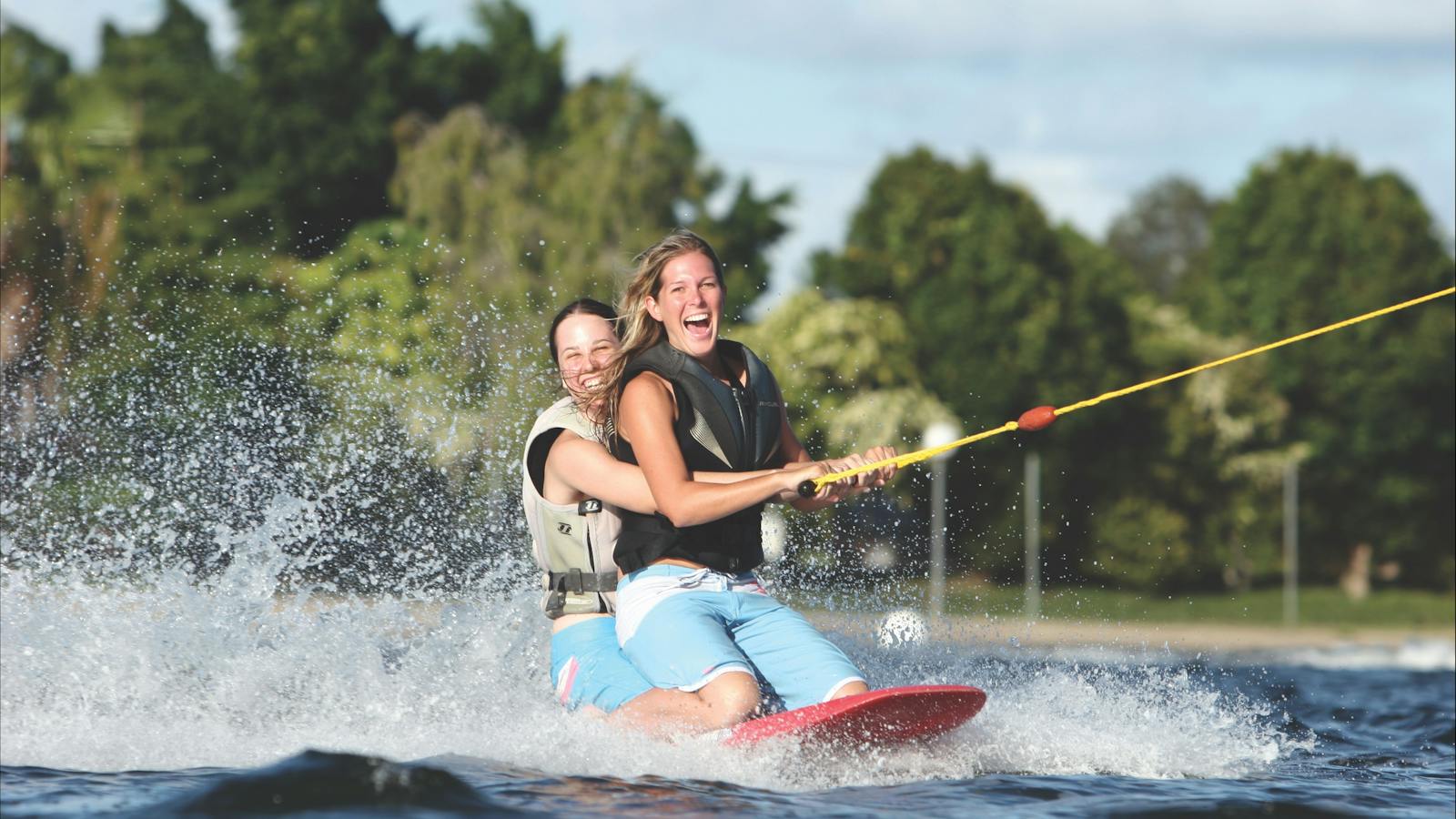 Wakeboarding at Mackay Go Wake Cable Park