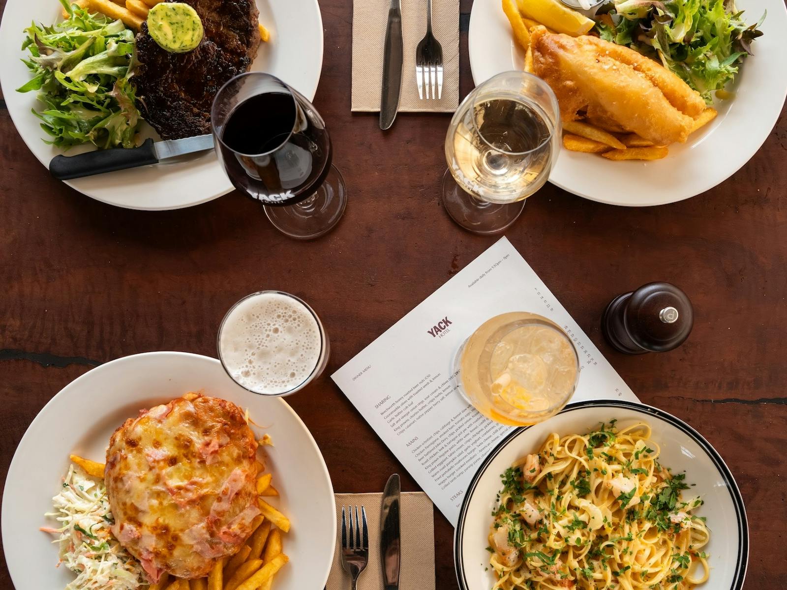 Rotating, seasonal menu - heroing local supplies and producers