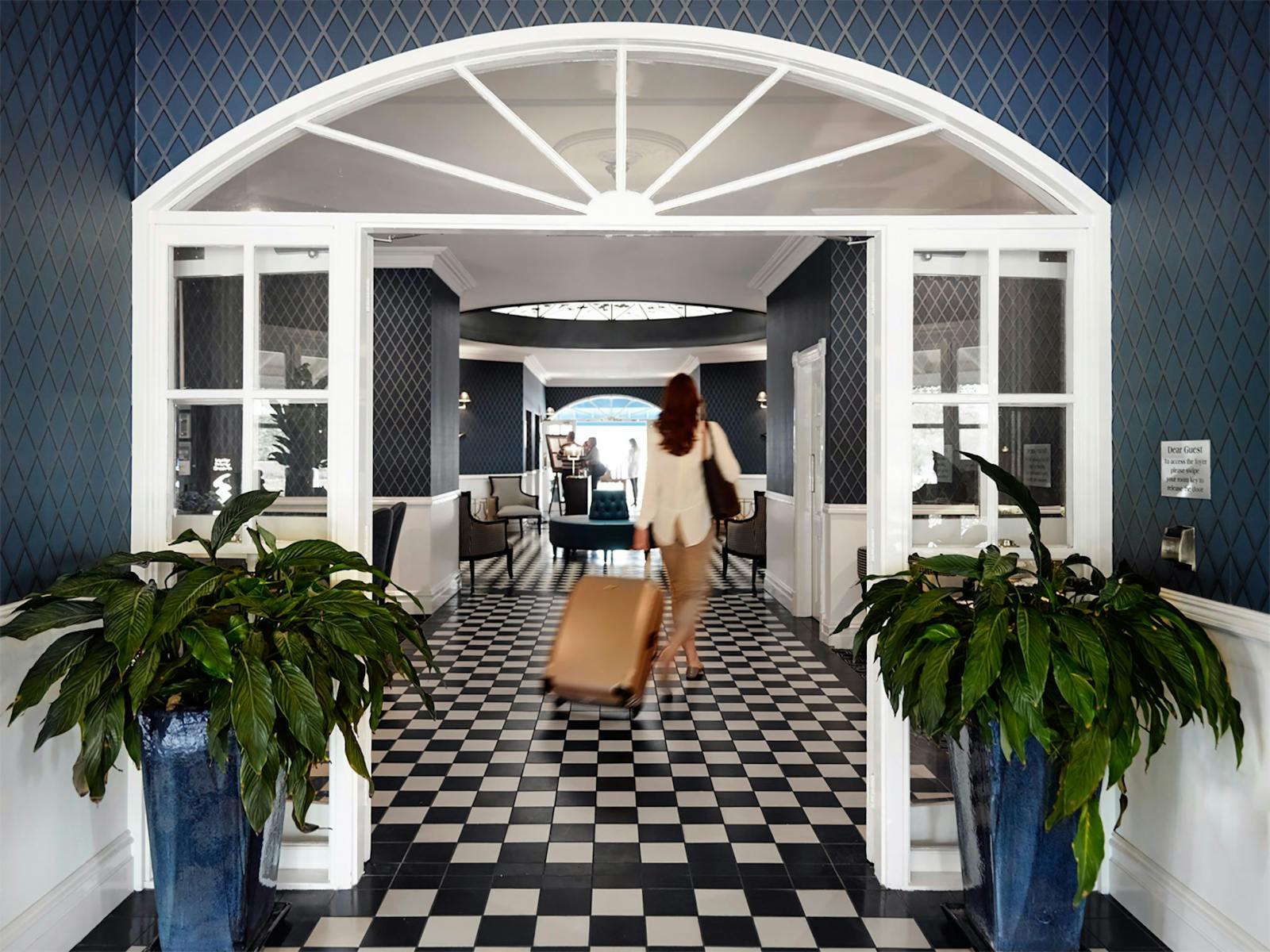 Lobby der Unterkunft Hunter Valley