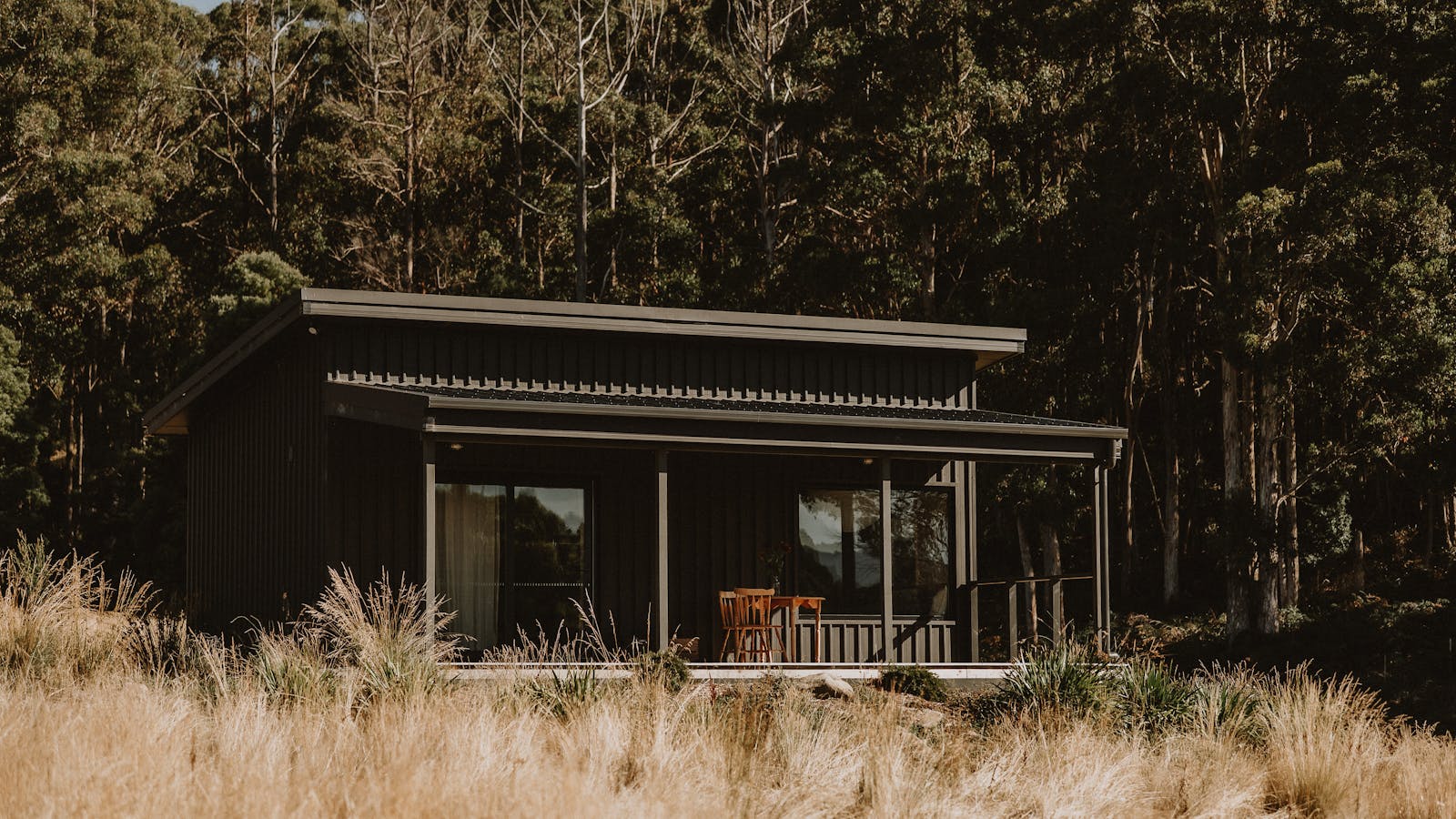 Your self-contained cabin includes a deck for taking in the view