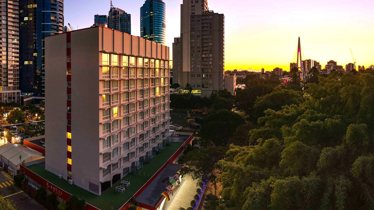Royal on the Park Hotel Brisbane CBD overlooking Botanic Gardens