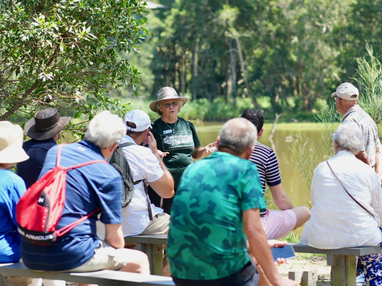 Guide gives an outdoor walking group a nature talk