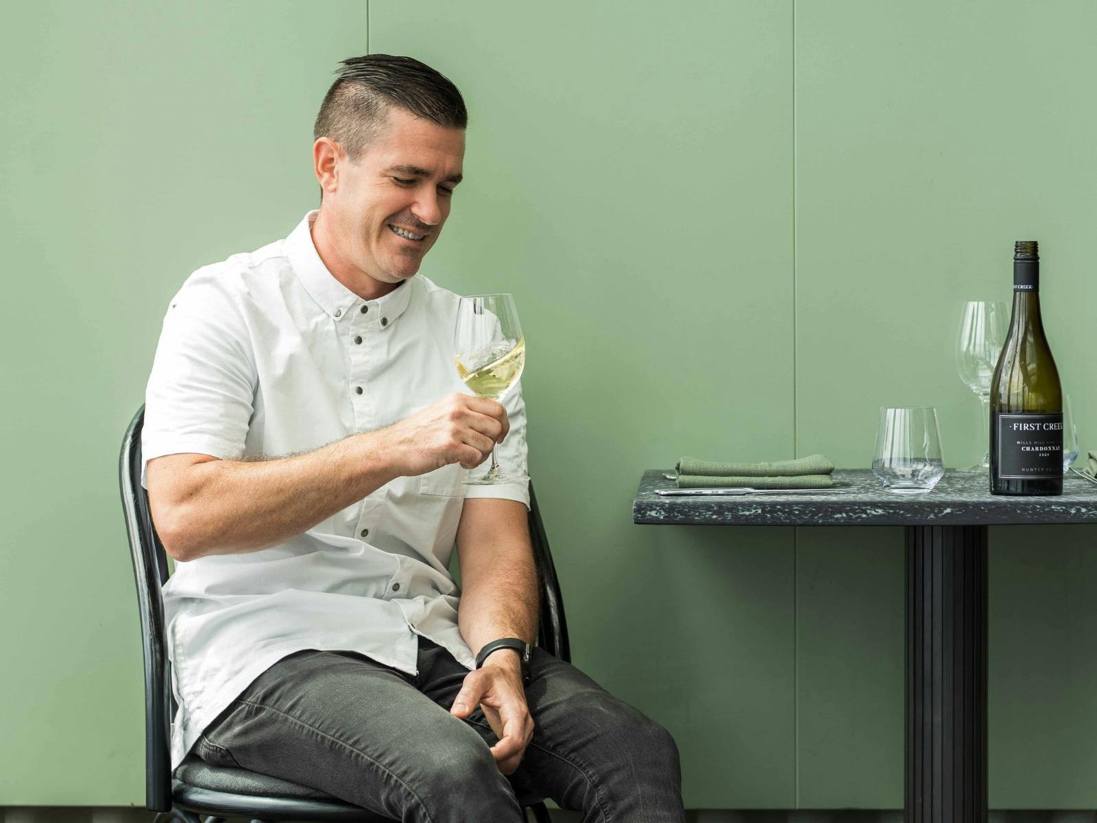 Frank Fawkner of EXP. with First Creek Wines