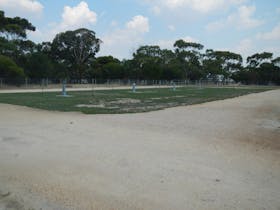 Large drive thru sites with access to water & power. A short walk to amenities & camp kitchen