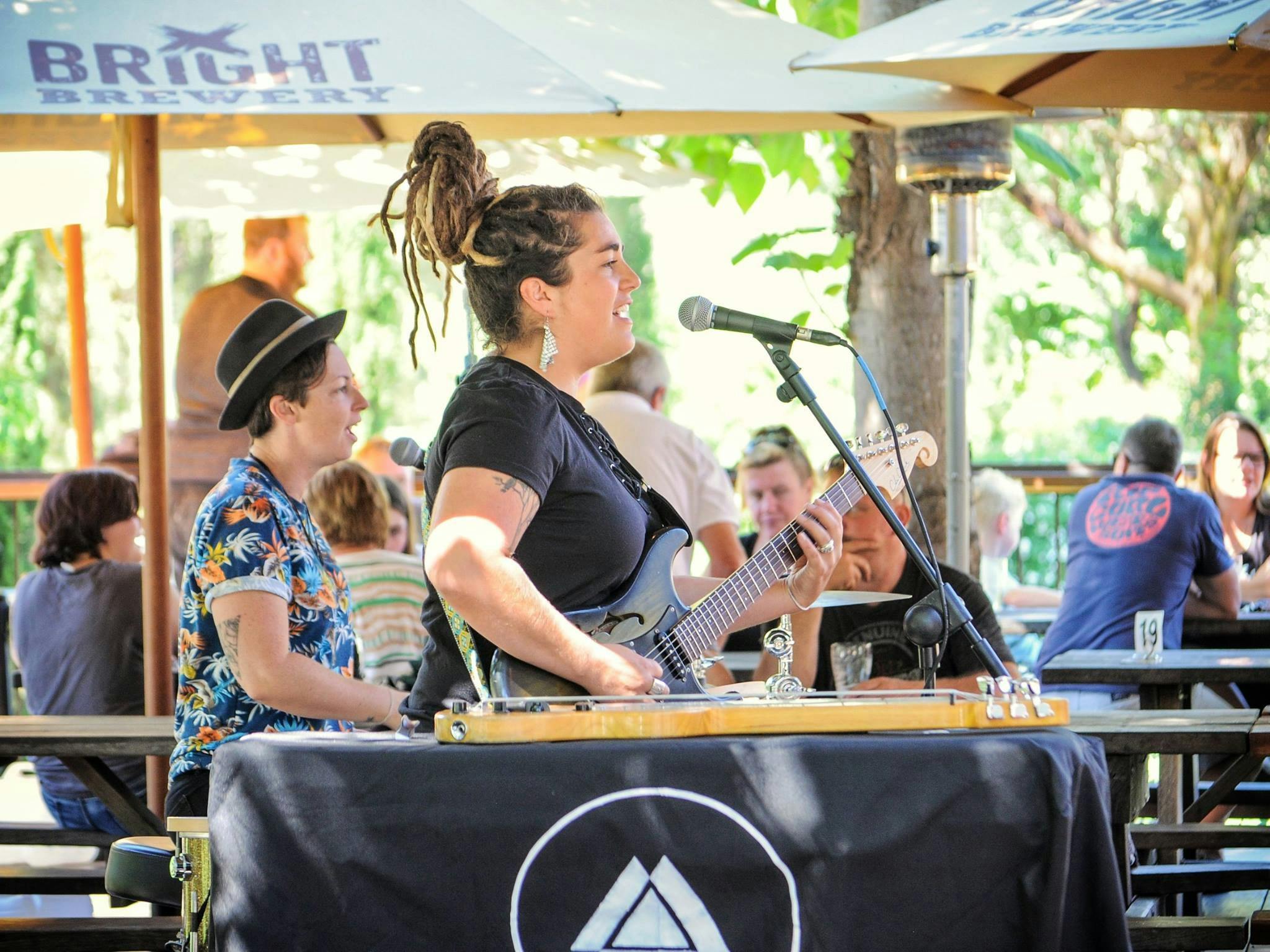 Local musos playing cruisy afternoon tunes for your Sunday