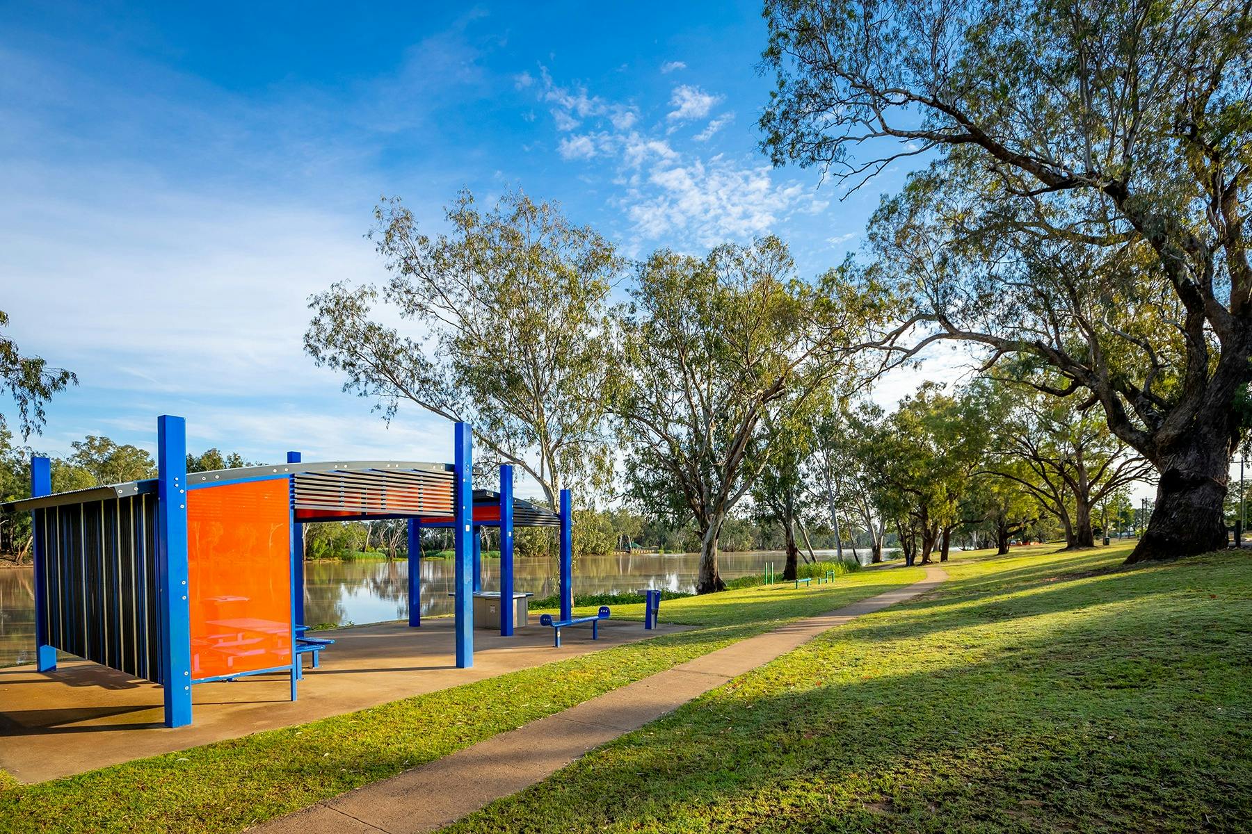 Free BBQ and Picnic area on the River foreshore in St George