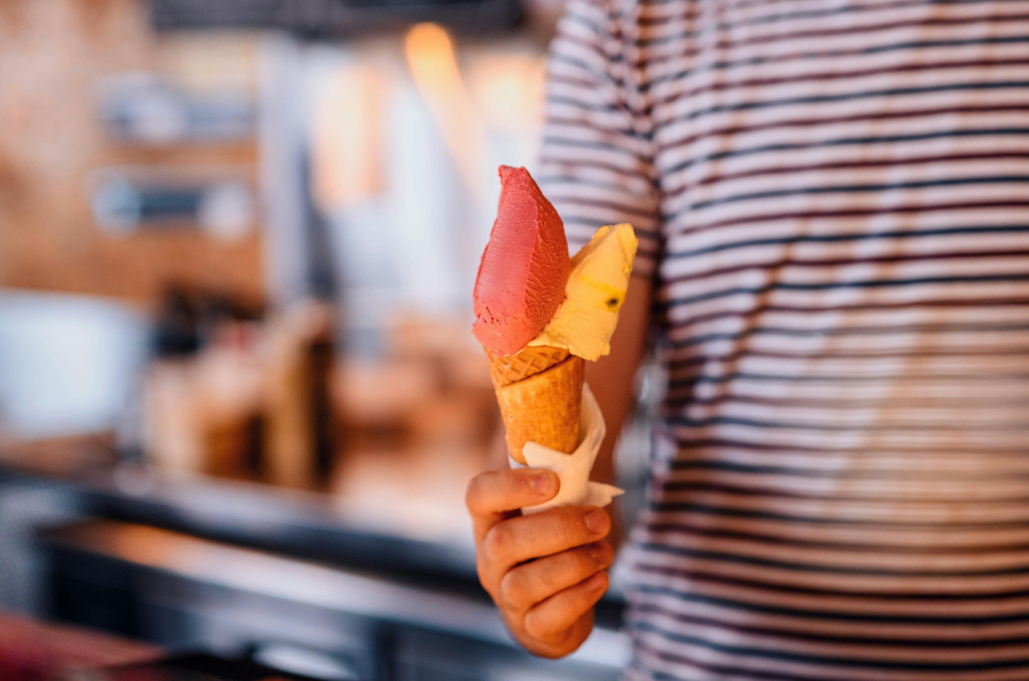 Cow and The Moon artisan gelato store on Enmore Road, Enmore