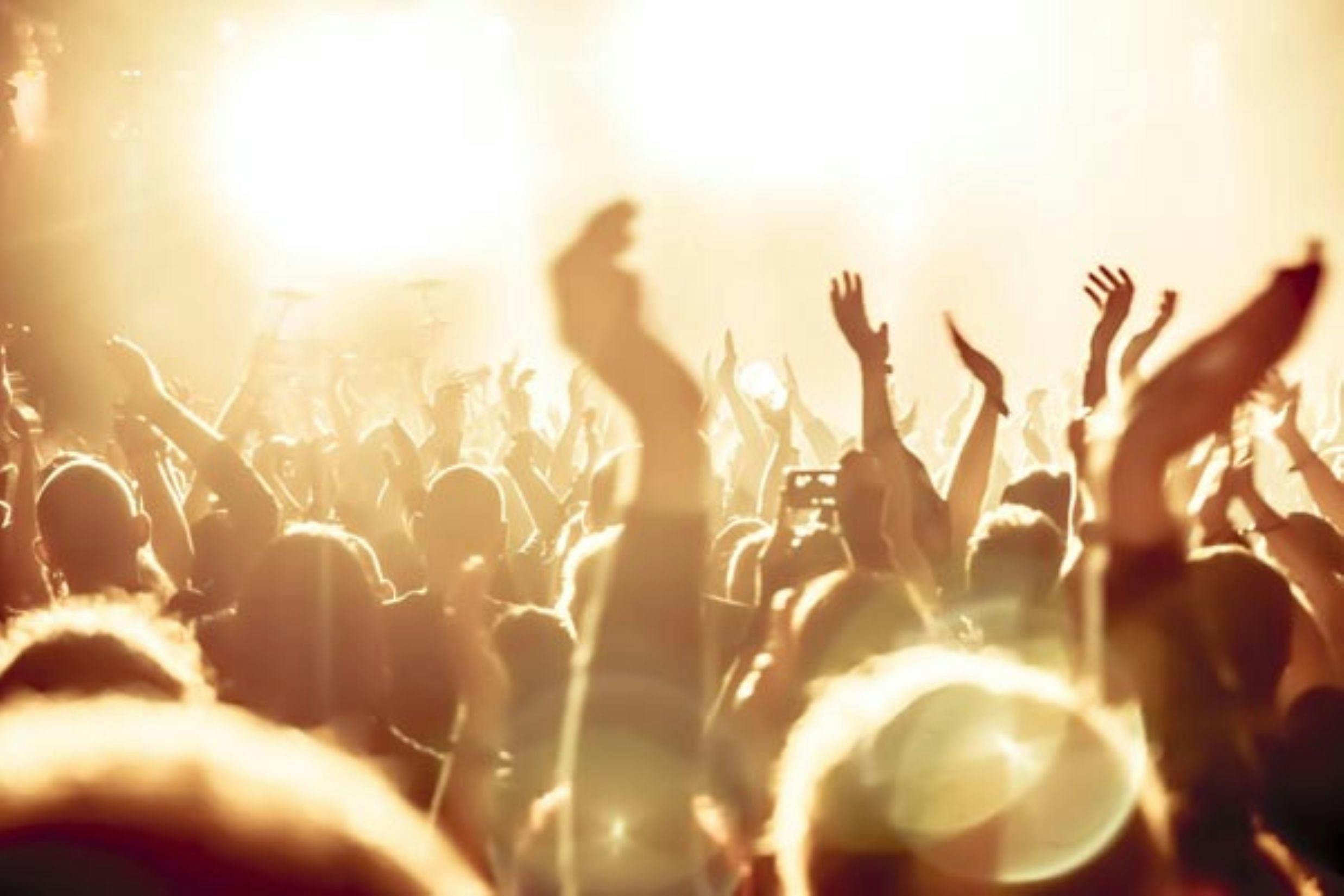 people in a crowd at a show