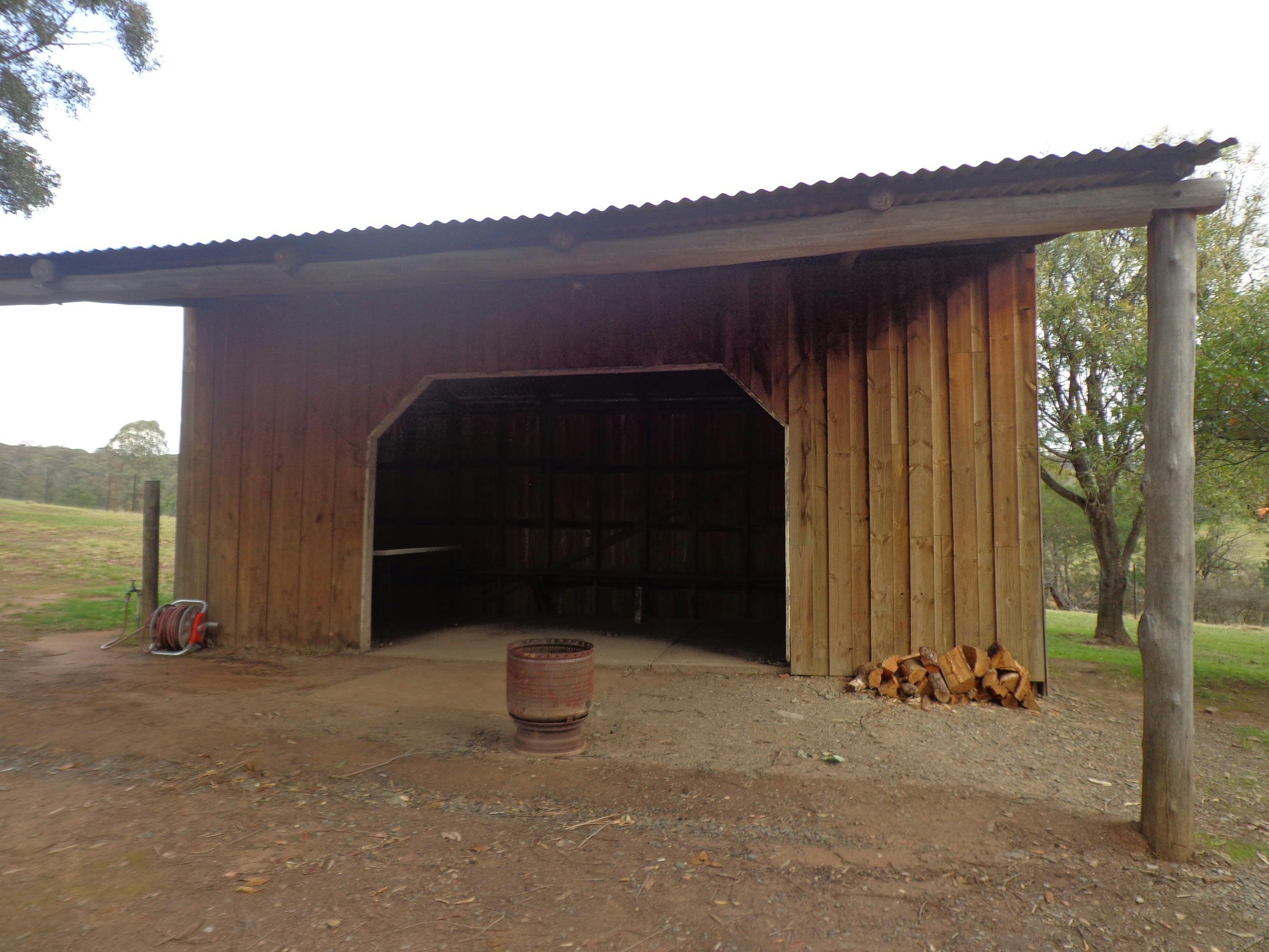 Shelters around the campground for groups to use.Have table & chairs, fridge & b.b.q.