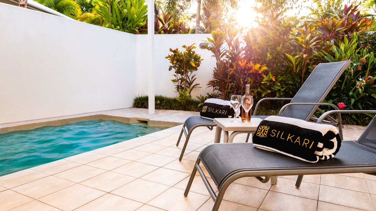 Dive straight into your private plunge pool