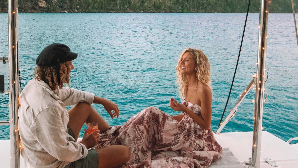 Make your Yacht Charter holiday special with a romantic picnic for 2 onboard one of our Catamarans