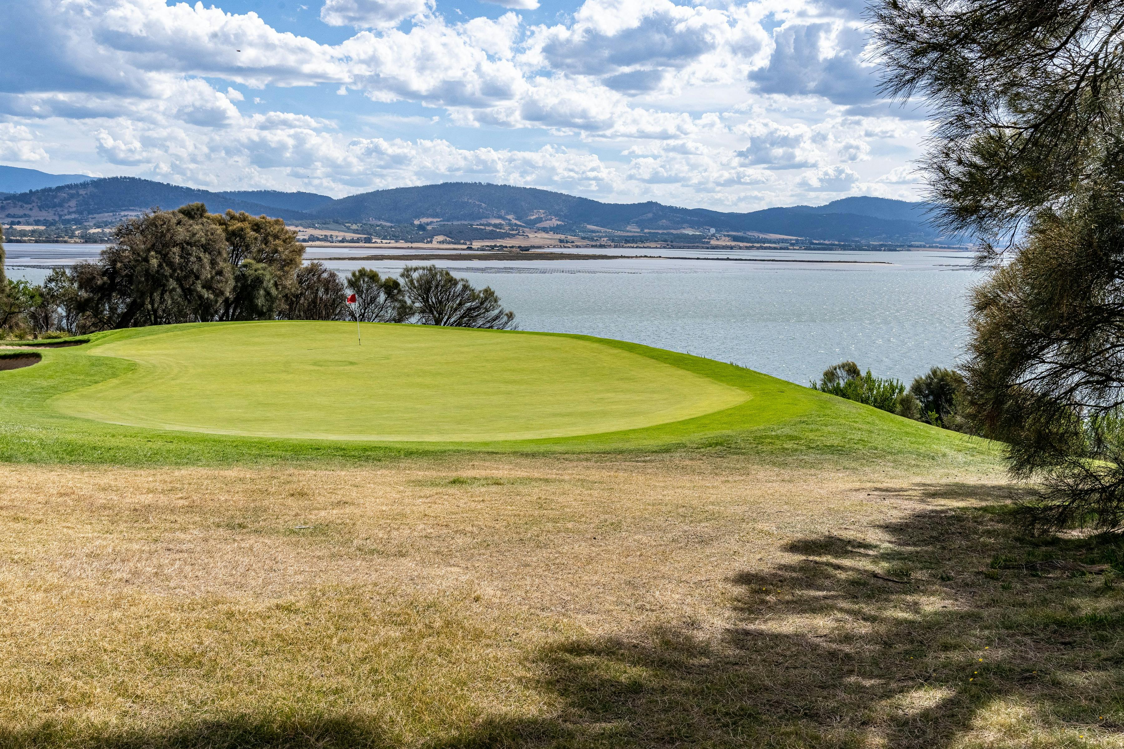 11th Hole looking out at Barilla Bay