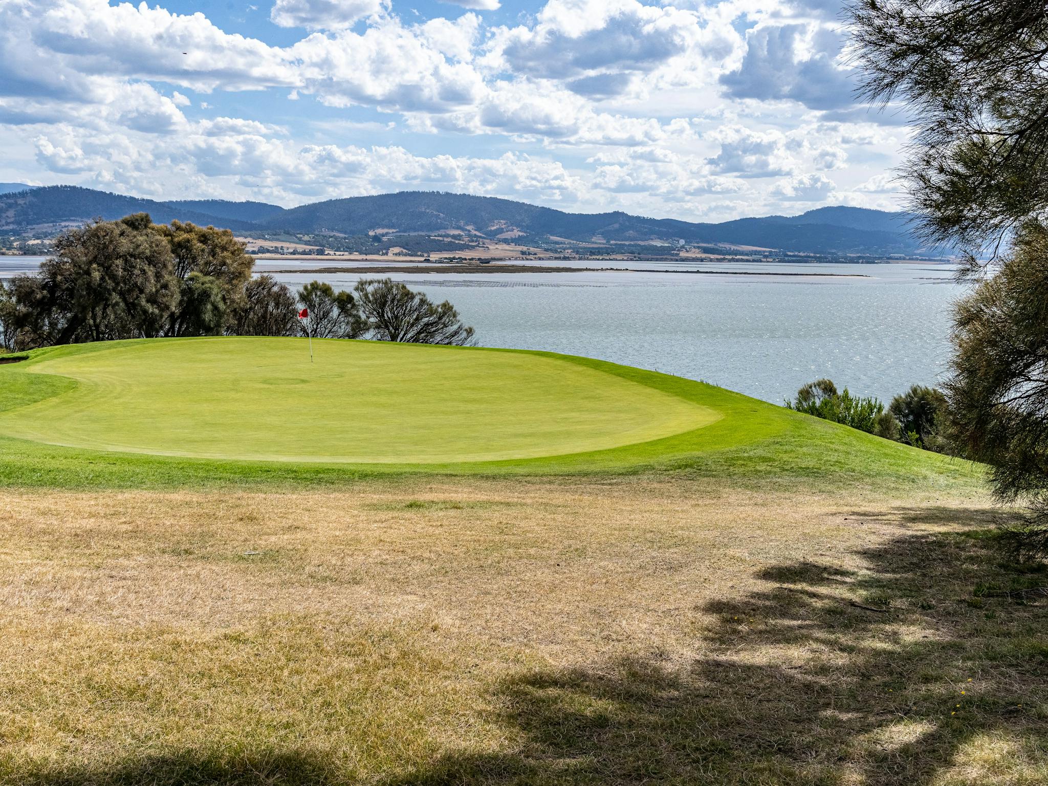 11th Hole looking out at Barilla Bay