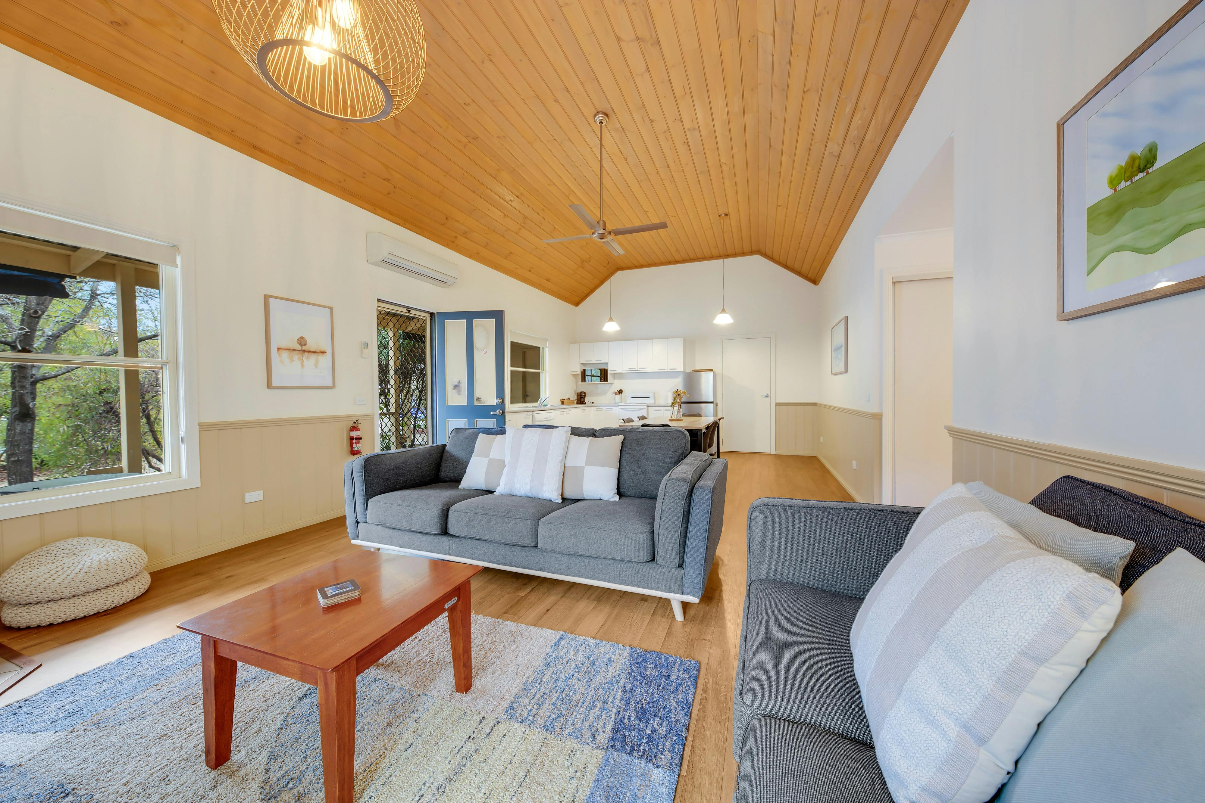 Lounge area with couches and tea table