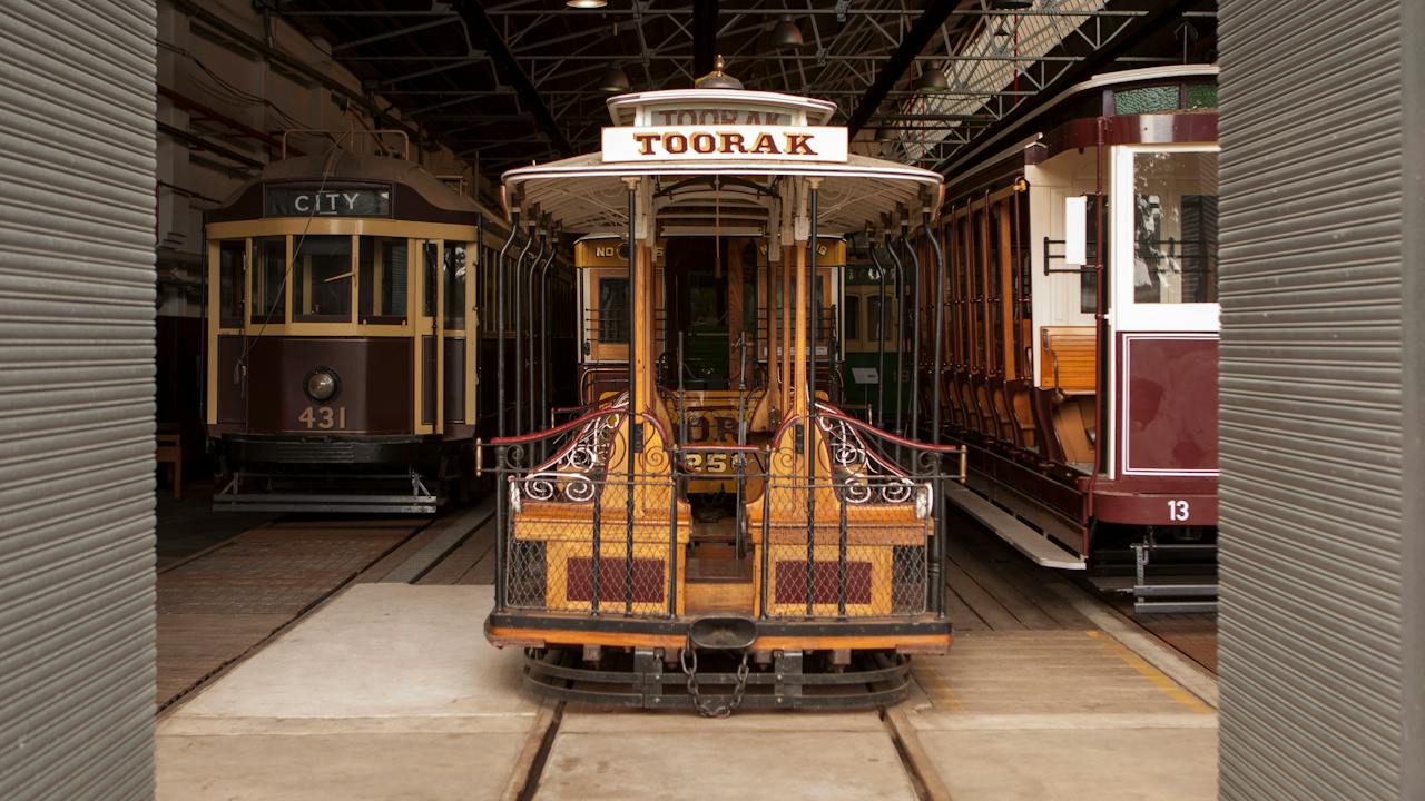 View an 1885-vintage Melbourne cable tram