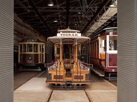 View an 1885-vintage Melbourne cable tram