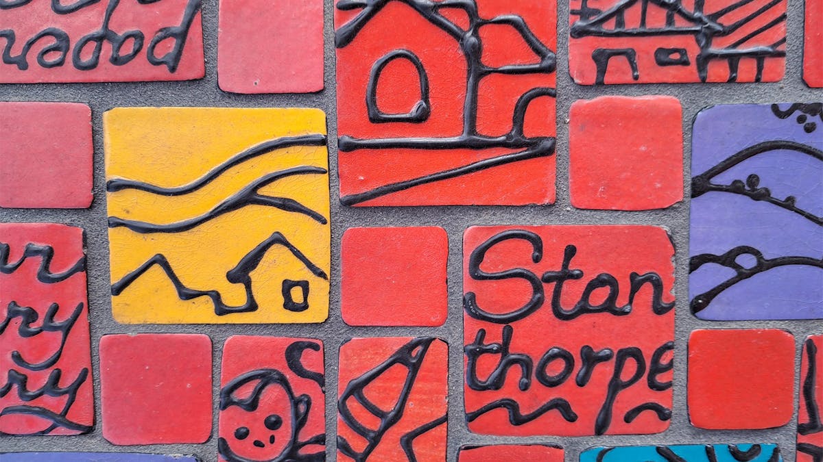 Good News Mosaic by Teri Welles and Maggie Brockie