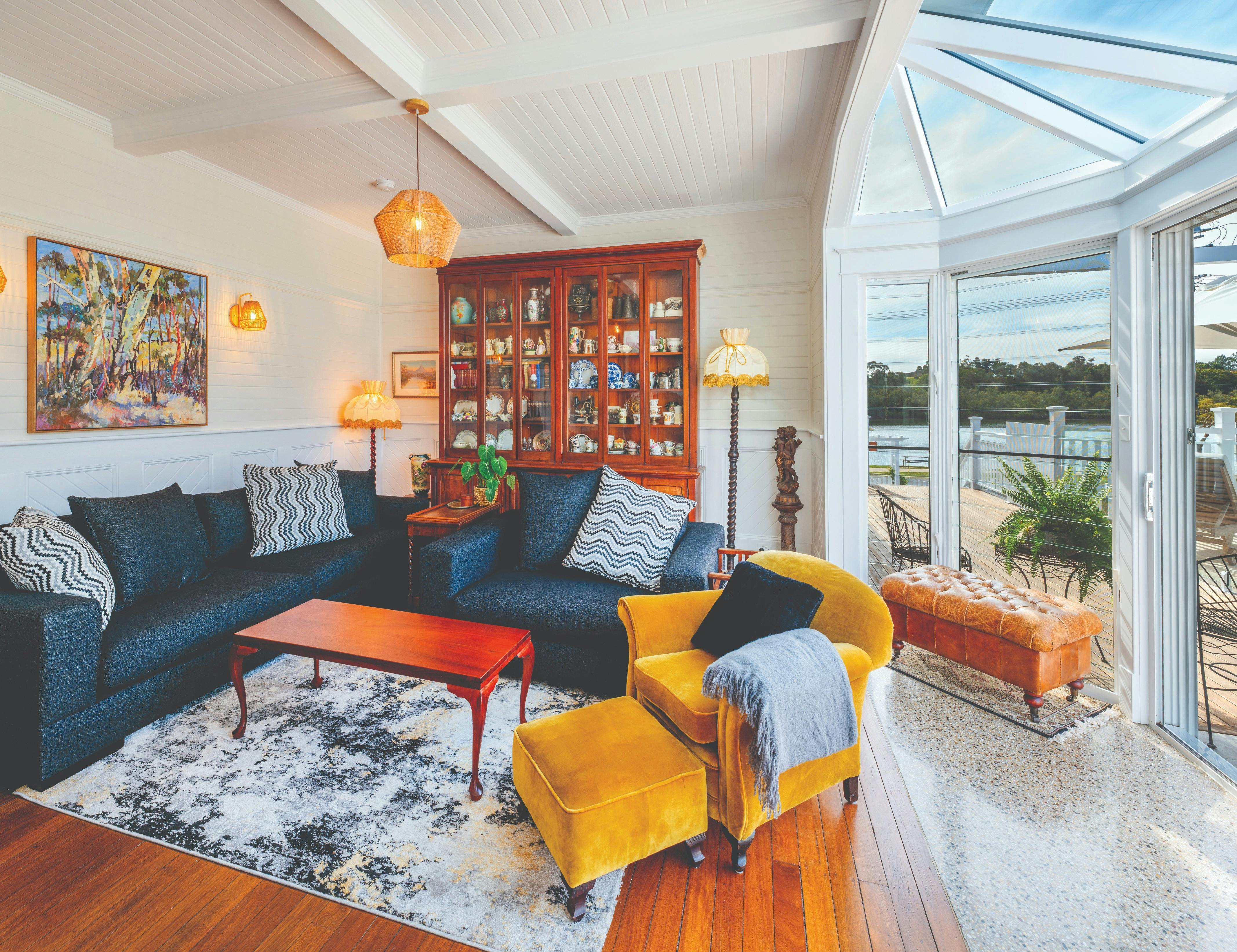 The front 6 rooms feature locally sourced restored furniture of the 1910 era