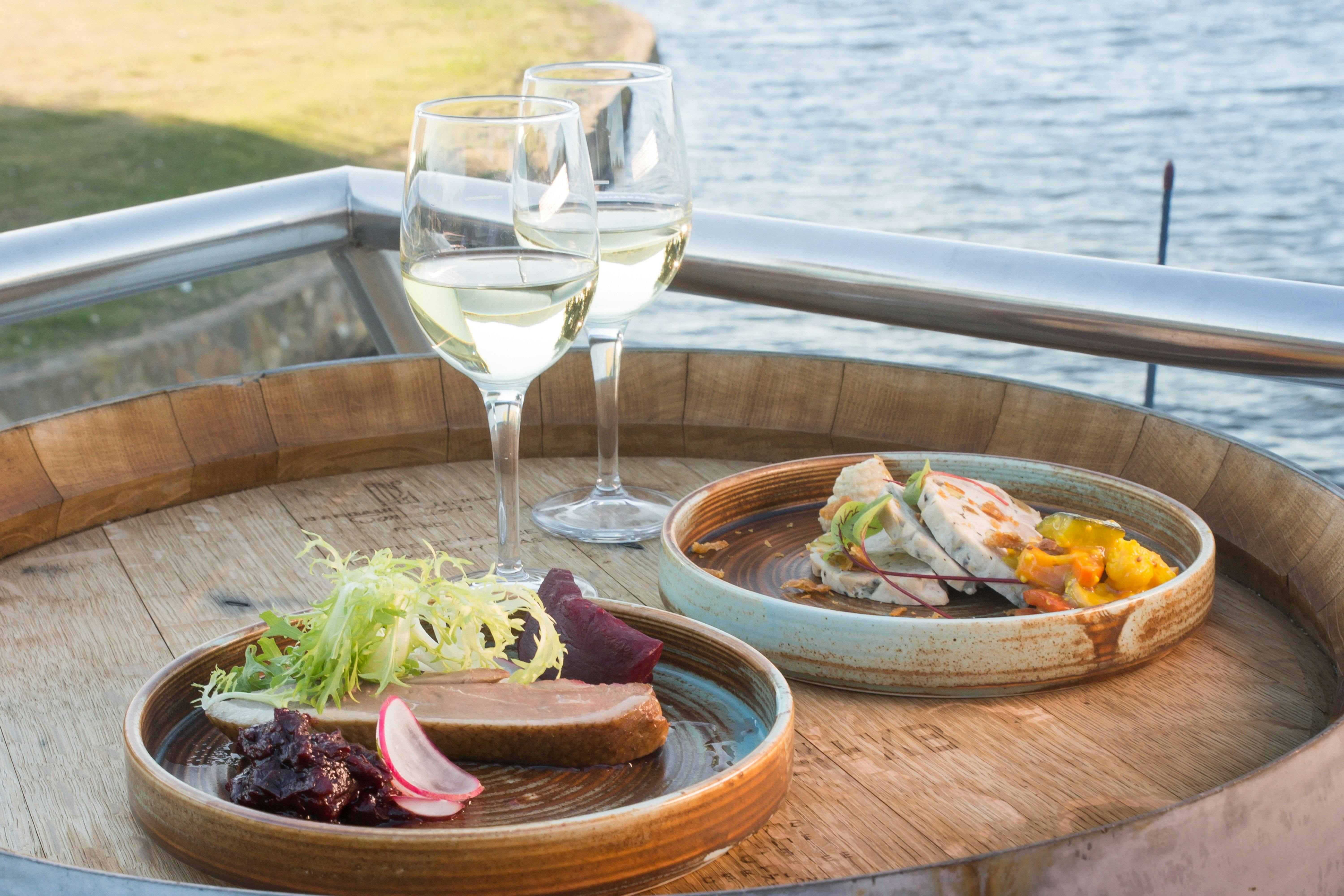 Examples of food available at the Yacht Club